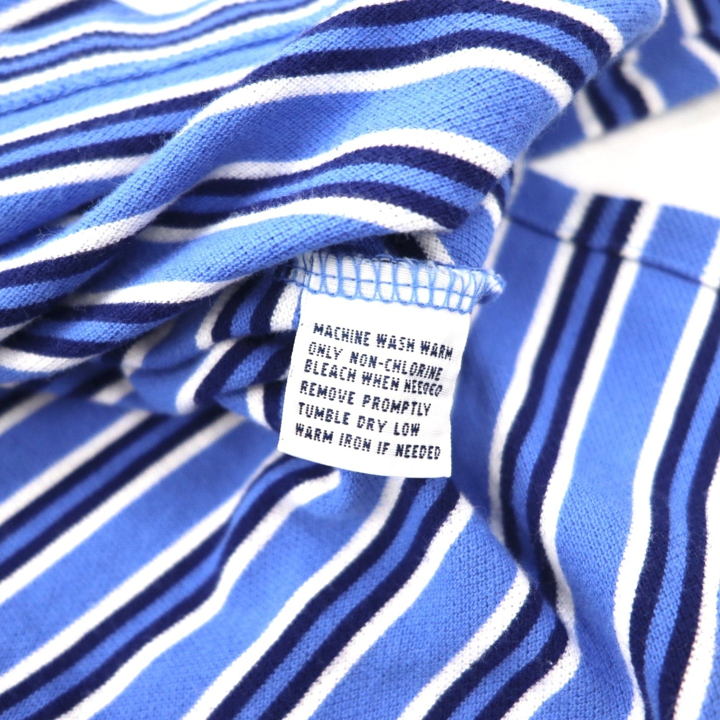 Polo by Ralph Lauren ボーダー ポロシャツ 4XL BIG ブルー ビッグサイズ スモールポニー刺繍