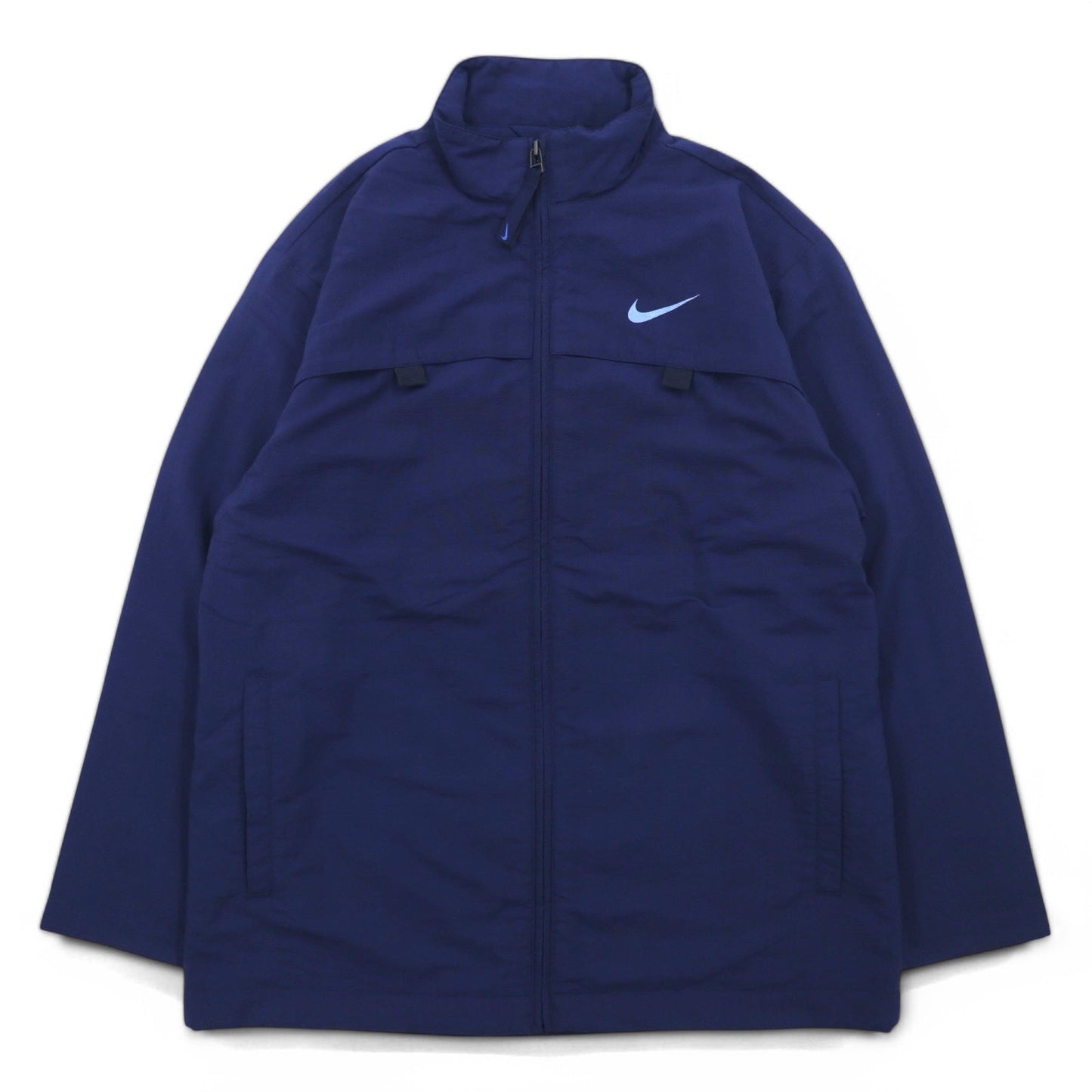 NIKE 90年代 ナイロンジャケット トラックジャケット ジャージ M ネイビー 黒タグ 未使用品