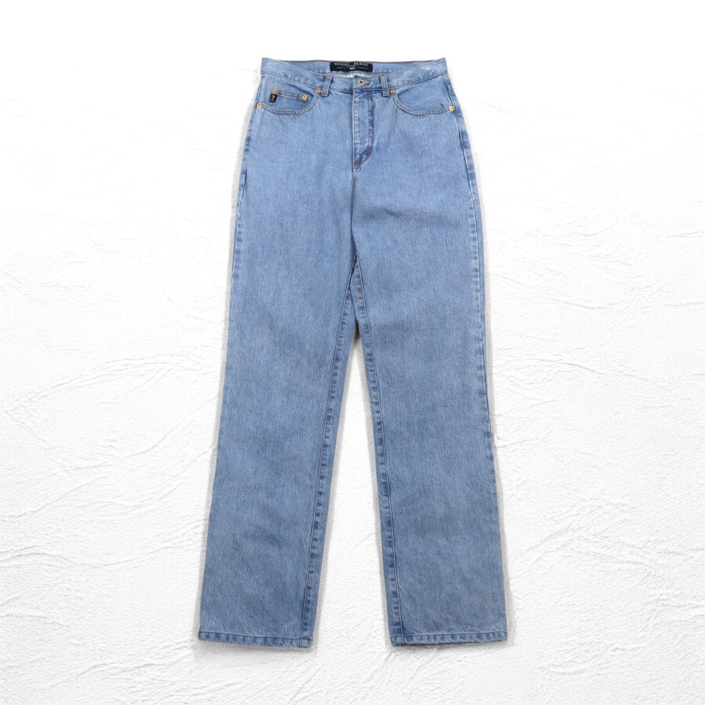 GUESS JEANS デニムパンツ M インディゴ ブルー CLASSIC FIT ジッパーフライ ブラジル製