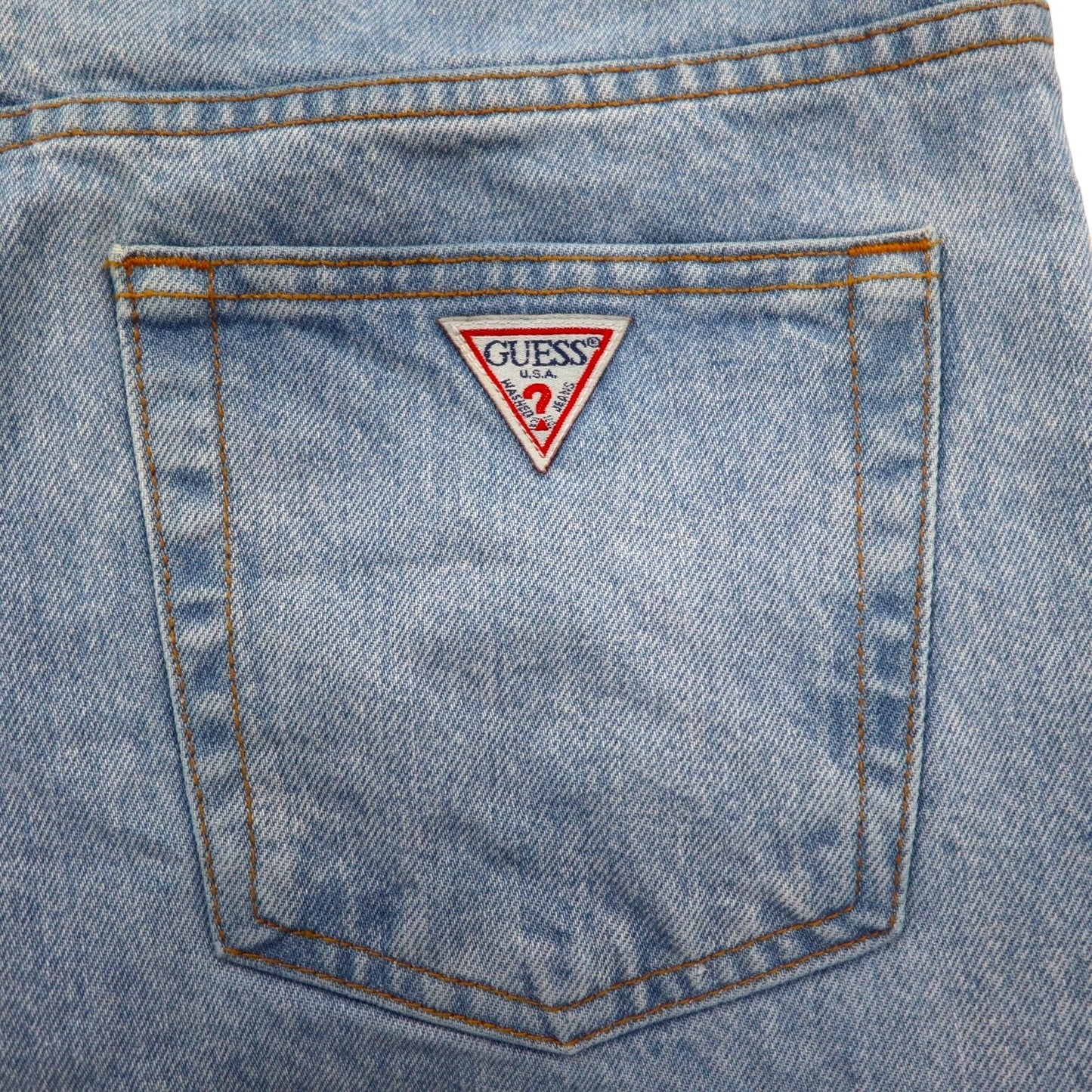 GUESS JEANS デニムパンツ M インディゴ ブルー CLASSIC FIT ジッパーフライ ブラジル製