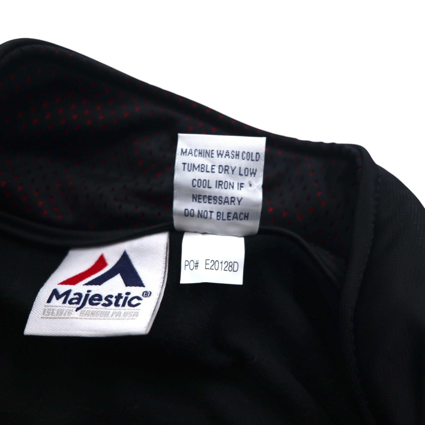 Majestic トラックジャケット ジャージ 4XL ブラック ポリエステル サイドライン NFL PATRIOTS