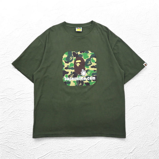 A BATHING APE カモフラ プリント Tシャツ 3XL カーキ bapeonline.com 001TEI251003M