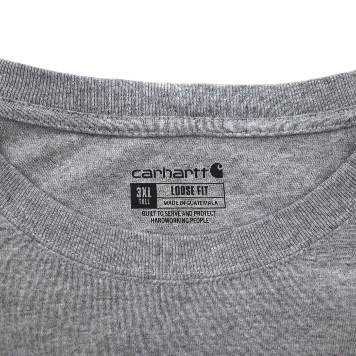 Carhartt ルーズフィット ロングスリーブ ポケット Tシャツ ロンT 3XL グレー LOOSE FIT HEAVYWEIGHT LONG-SLEEVE POCKET T-SHIRT K126