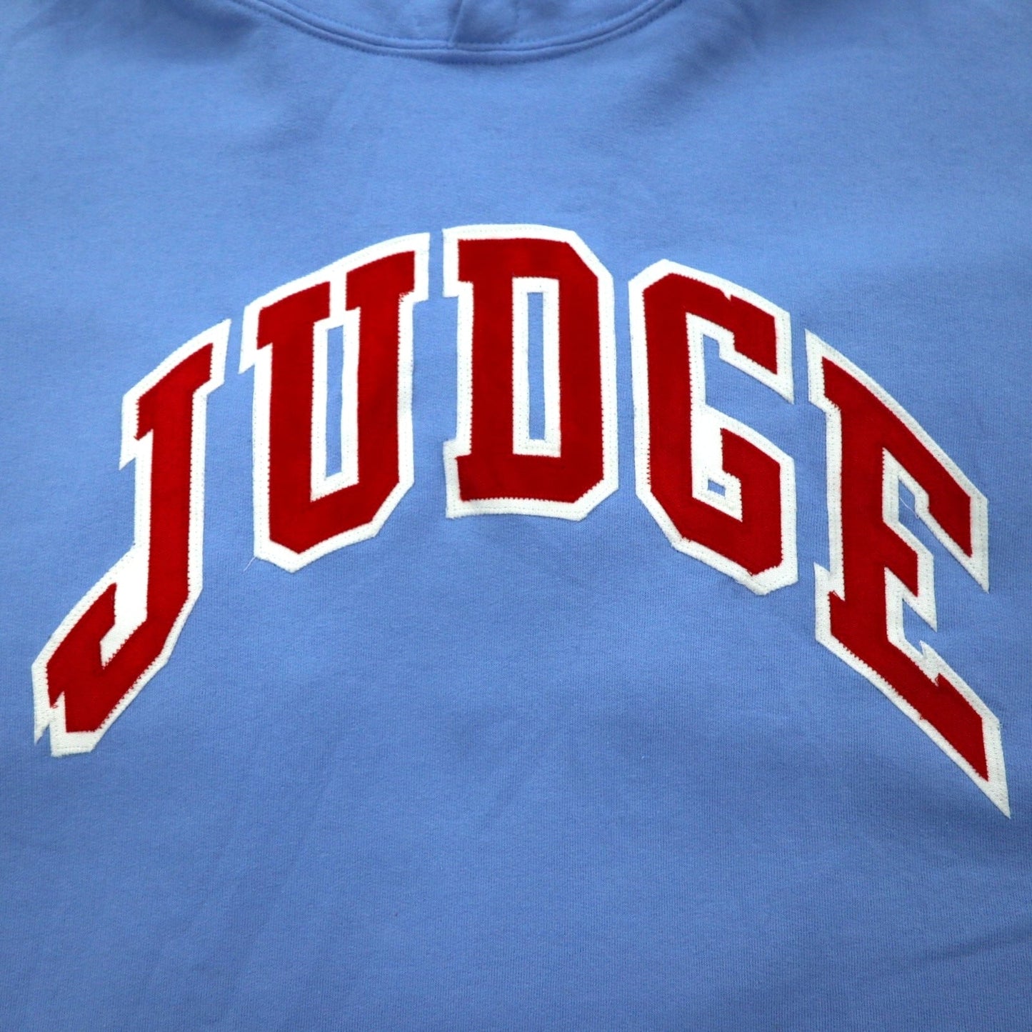 GILDAN カレッジ プルオーバー パーカー 2XL ブルー Dry Blend 裏起毛 JUGDE アーチロゴ ホンジュラス製