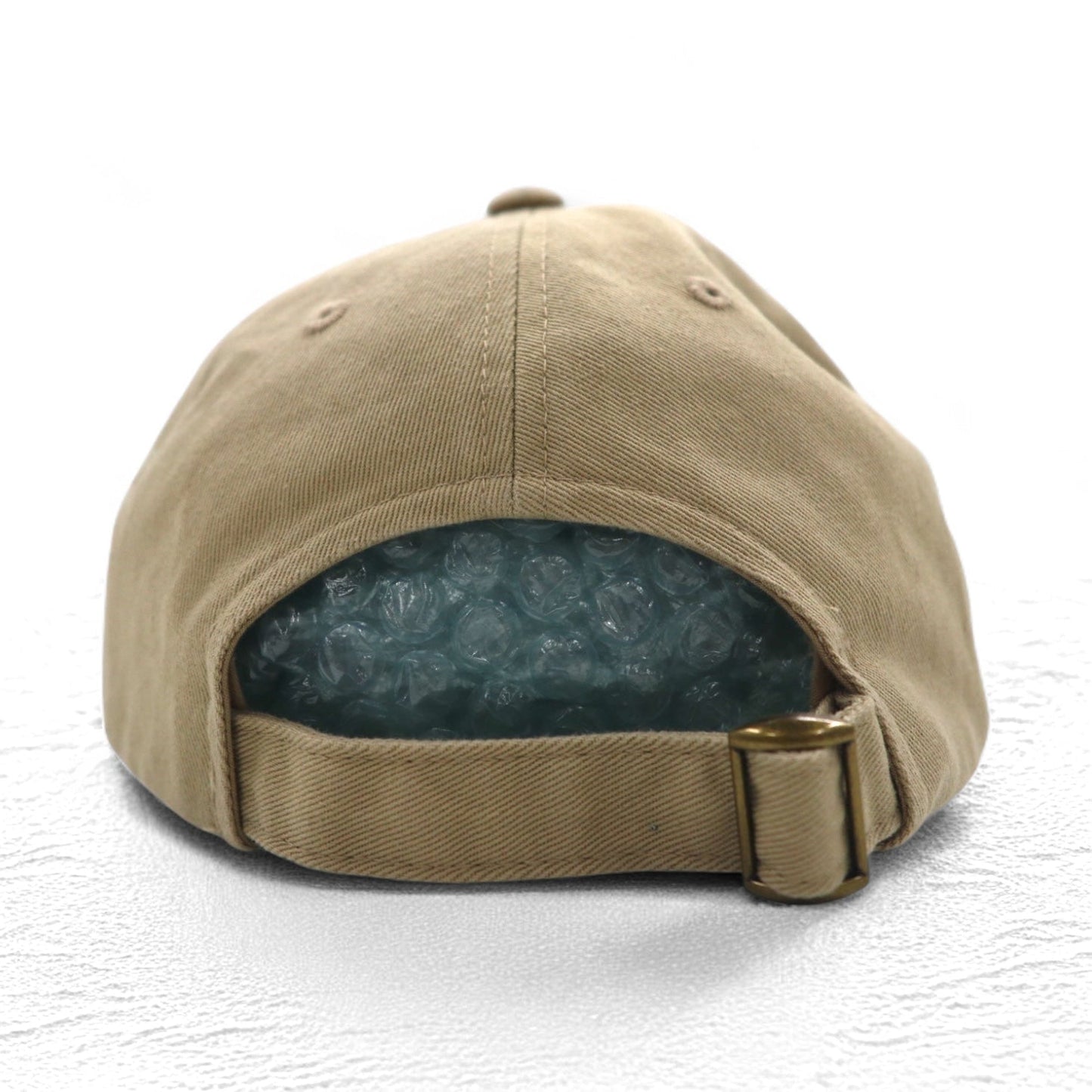 MARITHE + FRANCOIS GIRBAUD 6パネルキャップ FREE ベルト ベージュ コットン フロントロゴ刺繍