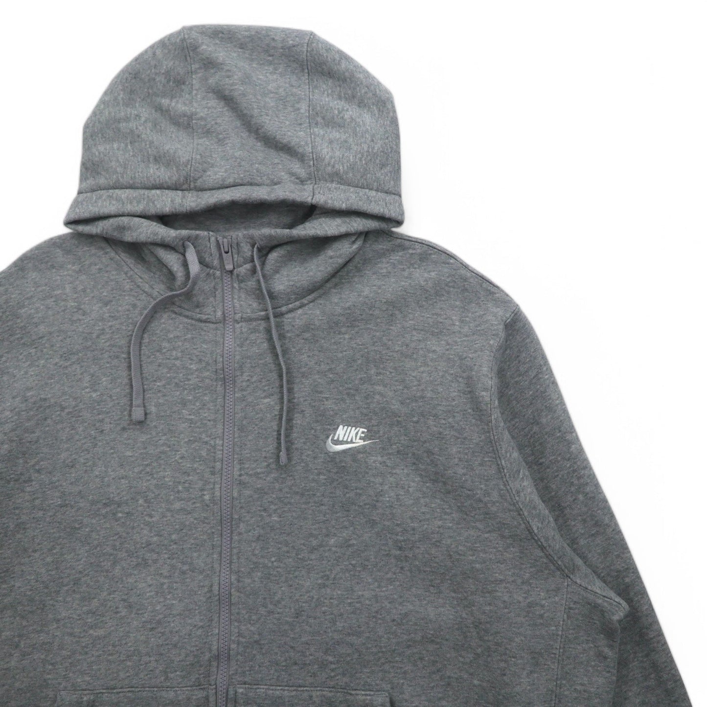 NIKE クラブ フリース フルジップ パーカー XXL グレー スウォッシュ CLUB FLEECE BV2645-063