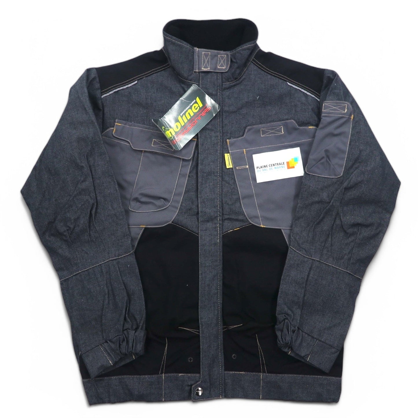 molinel expert ユーロワーク フランス ユーティリティ ジャケット L グレー Cordura コーデュラ デニム 未使用品