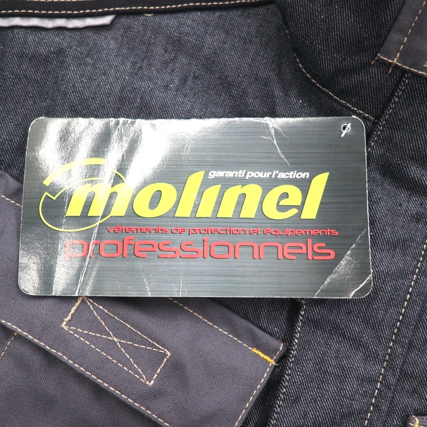 molinel expert ユーロワーク フランス ユーティリティ ジャケット L グレー Cordura コーデュラ デニム 未使用品