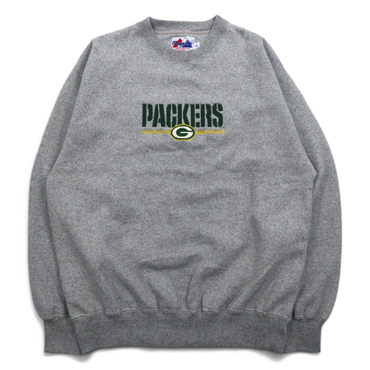 majestic パッカーズ 刺繍 スウェット XL グレー コットン NFL PACKERS