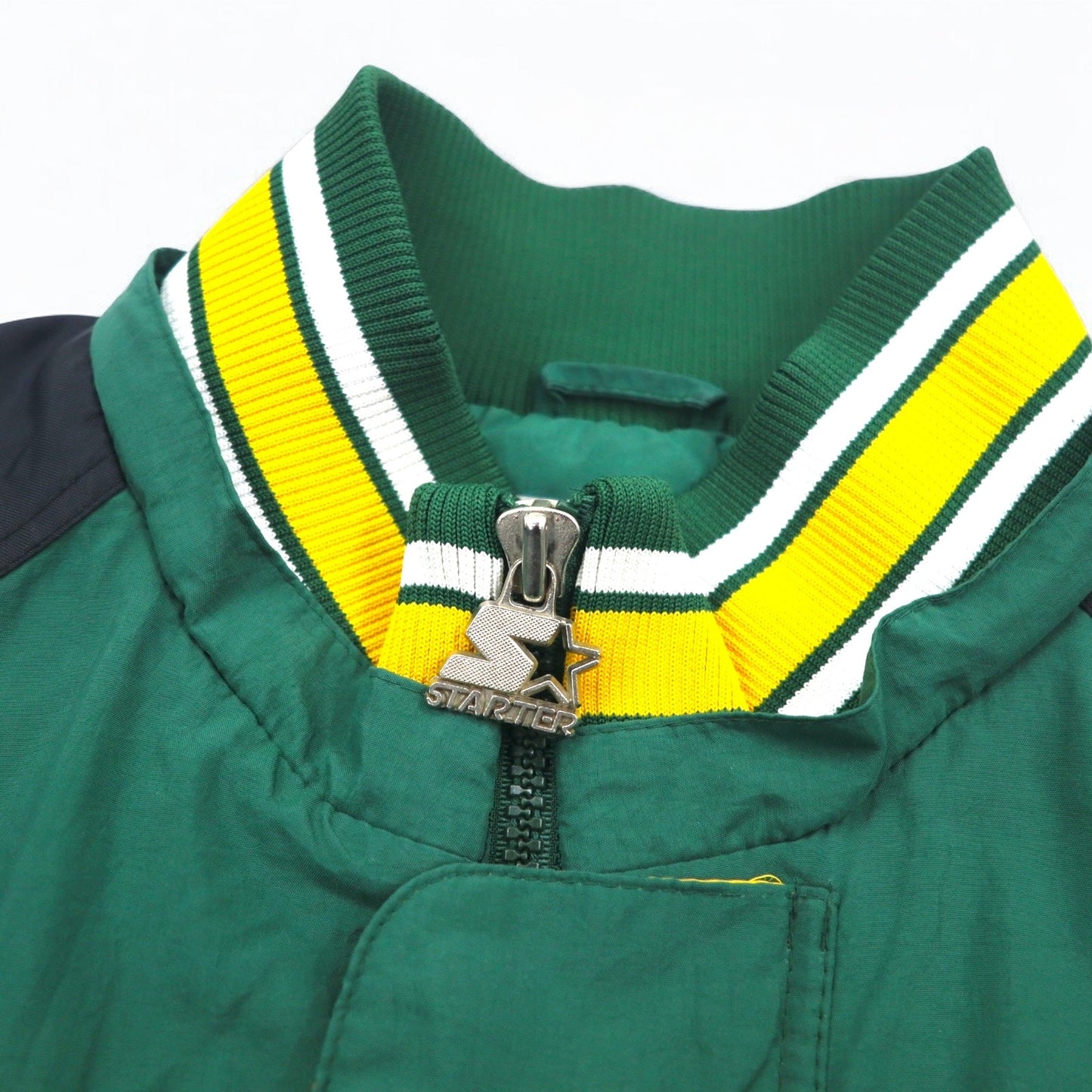 STARTER 90年代 NFL PRO LINE アノラックパーカー 中綿 XL グリーン ナイロン PACKERS パッカーズ フード着脱式