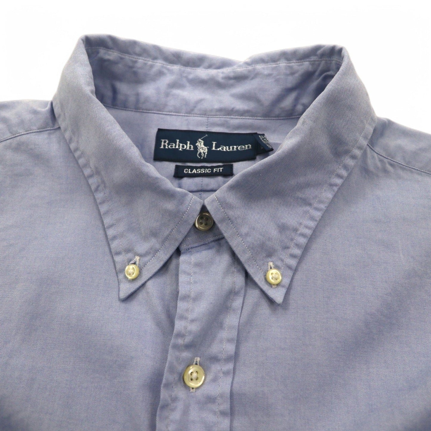 Ralph Lauren 90年代 ボタンダウンシャツ XL ブルー CLASSIC FIT スモールポニー刺繍