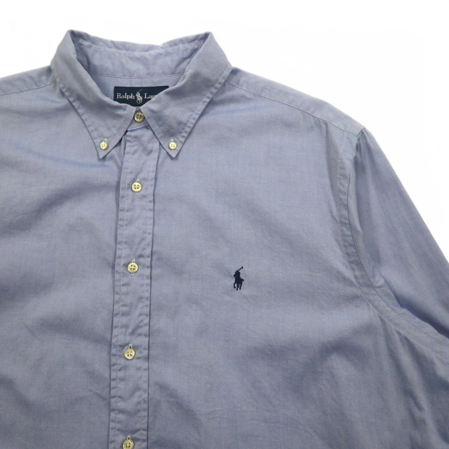 Ralph Lauren 90年代 ボタンダウンシャツ XL ブルー CLASSIC FIT スモールポニー刺繍