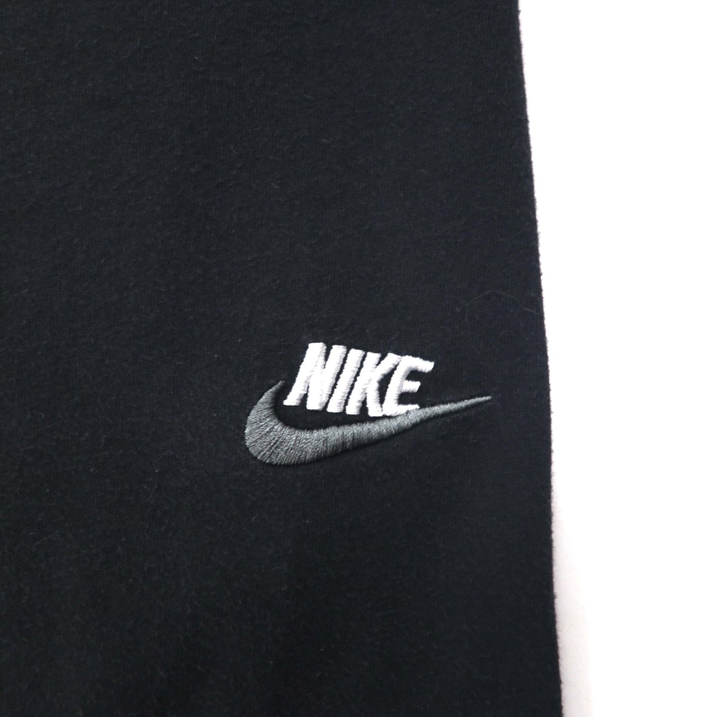 NIKE The Nike Tee ワンポイント刺繍 Tシャツ L ブラック コットン スウォッシュロゴ