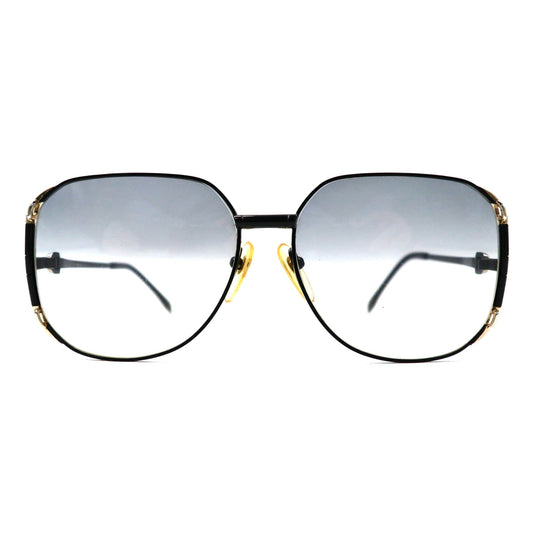 YVES SAINT LAURENT サングラス ブラック スクエア ティアドロップ グラデーションレンズ 31-8601 オールド