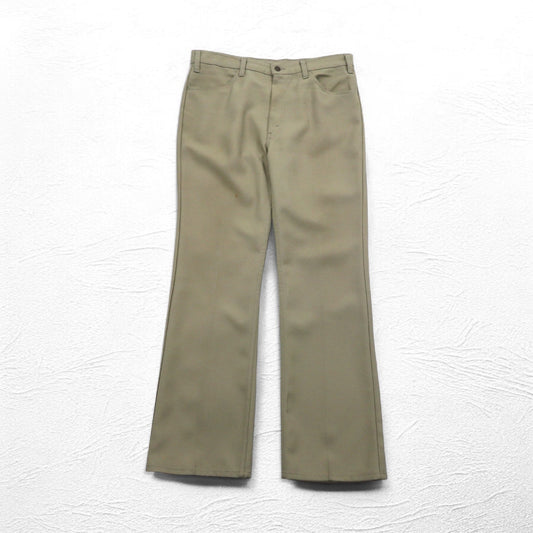 Levi's 80年代 USA製 スタプレ チノパンツ L ベージュ 42TALONジップ 黒タブ ボタン裏520 10517 6123