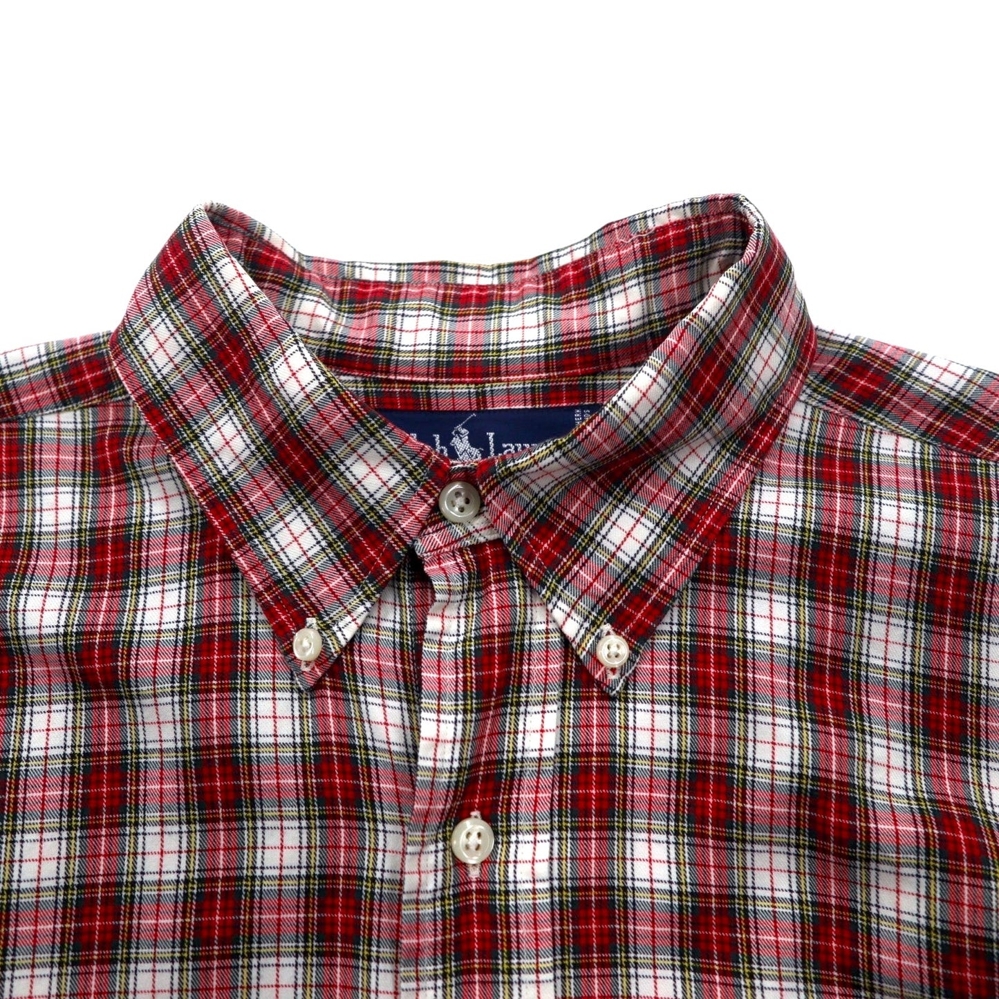 Ralph Lauren 90年代 ボタンダウンシャツ L レッド チェック BLAIRE スモールポニー刺繍