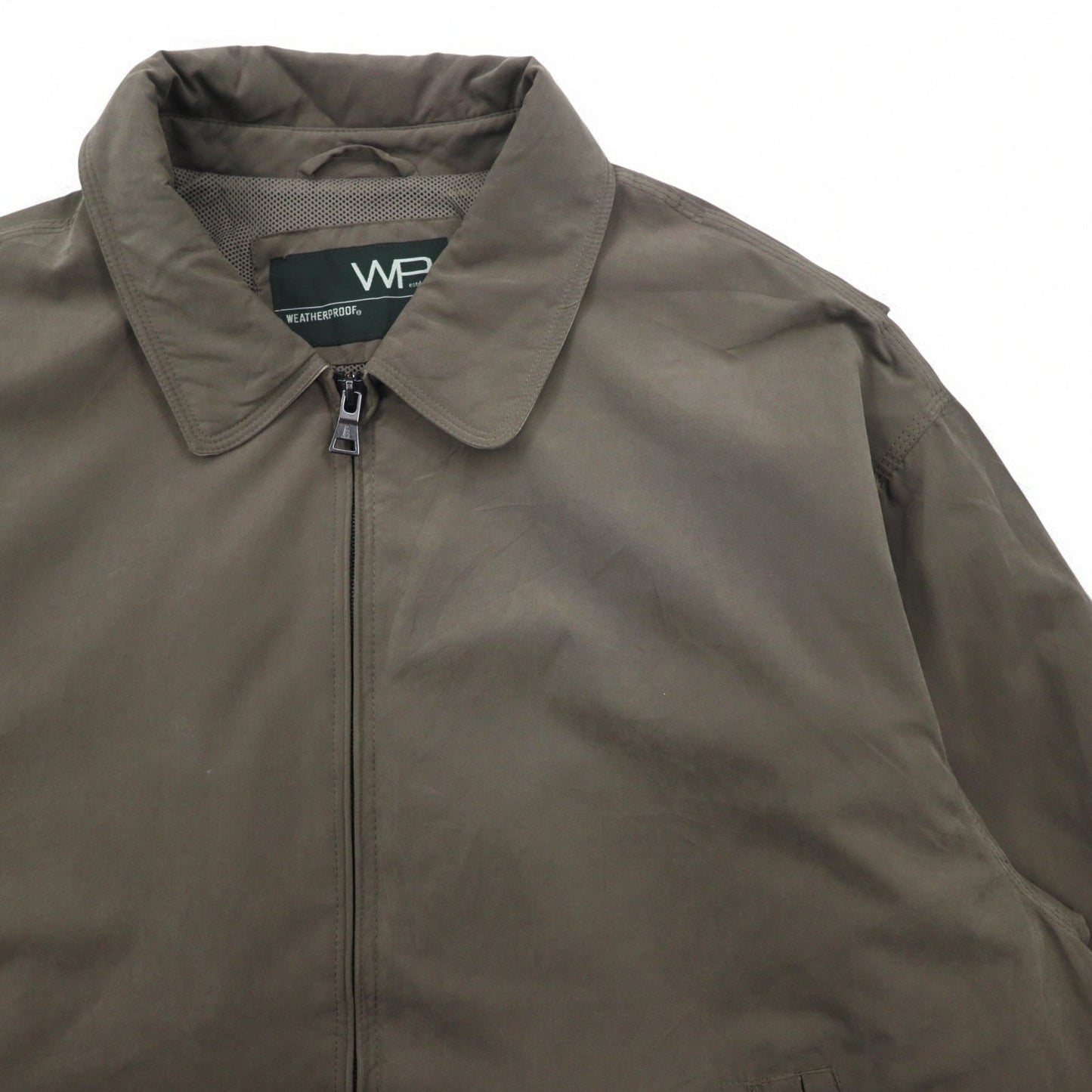 WP WEATHER PROOF ピーチスキン スウィングトップ ハリントンジャケット L ベージュ 防水 メッシュライナー
