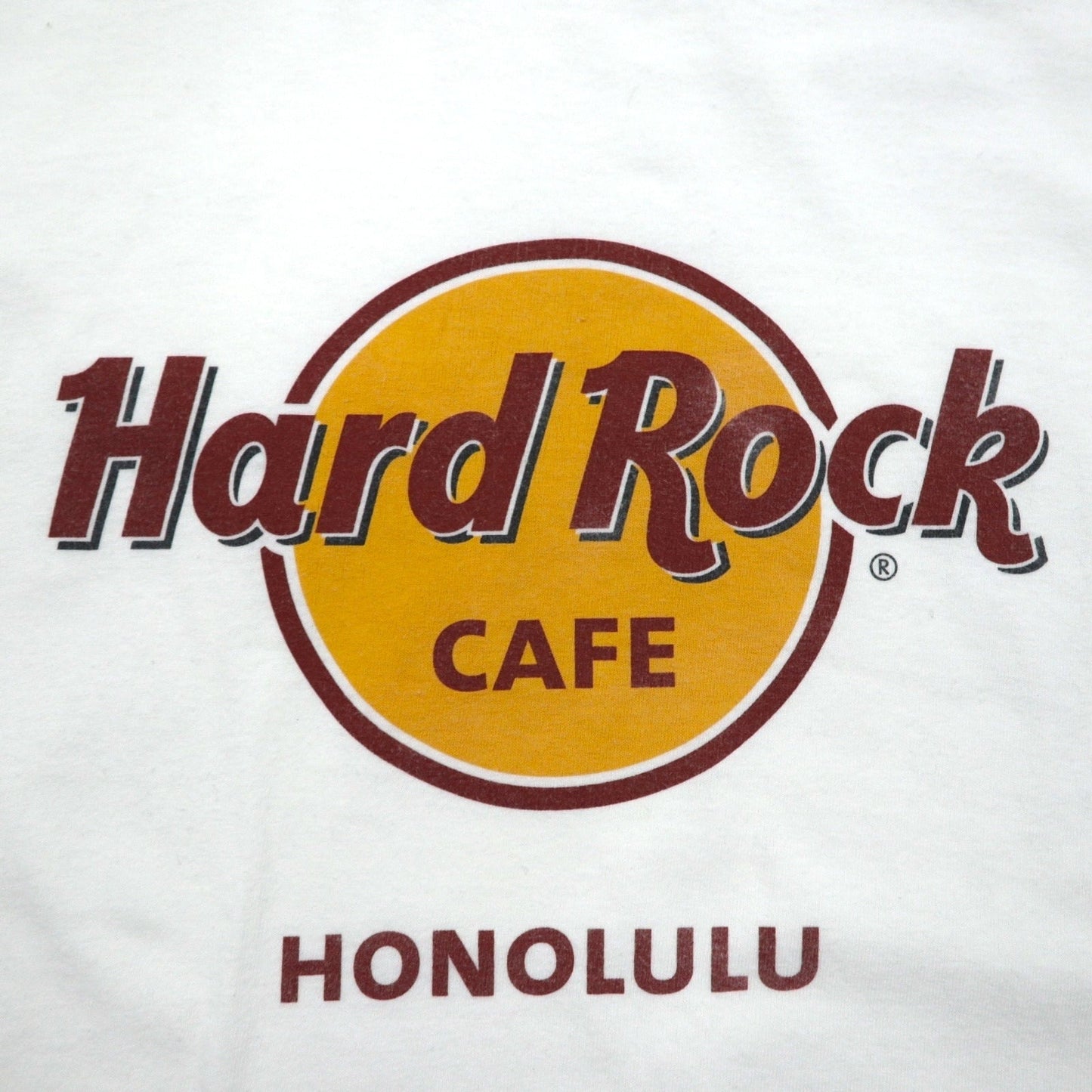Hard Rock CAFE 90年代 ロゴプリント Tシャツ XL ホワイト コットン HONOLULU メキシコ製