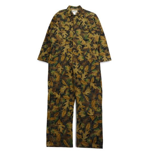 Vintage 90s Utility Jumpsuit USA Made Gender Mountain オールインワン ジャンプスーツ ツナギ L カーキ KELLY COOPER TRU-LEAF カモフラ