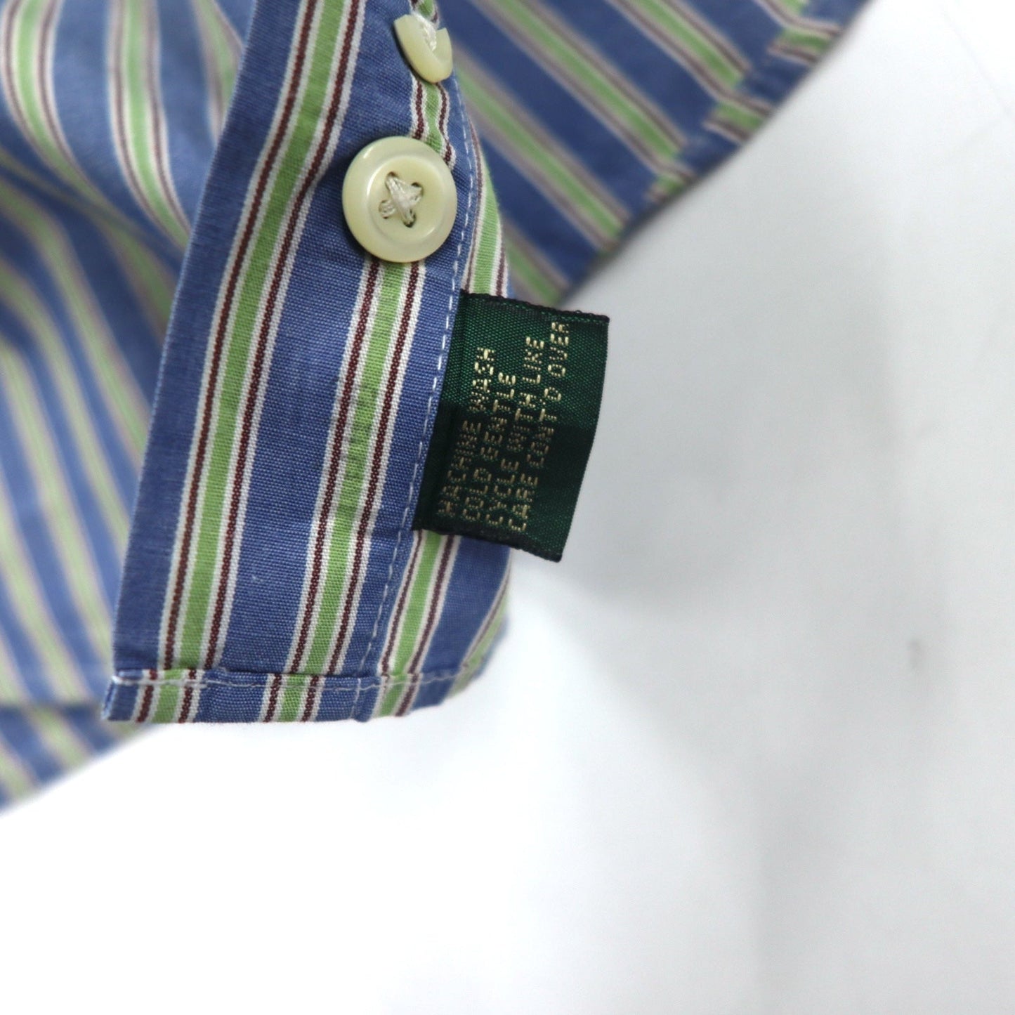 J.CREW 90年代 ボタンダウンシャツ XL ブルー ストライプ コットン 巨人タグ ビッグサイズ