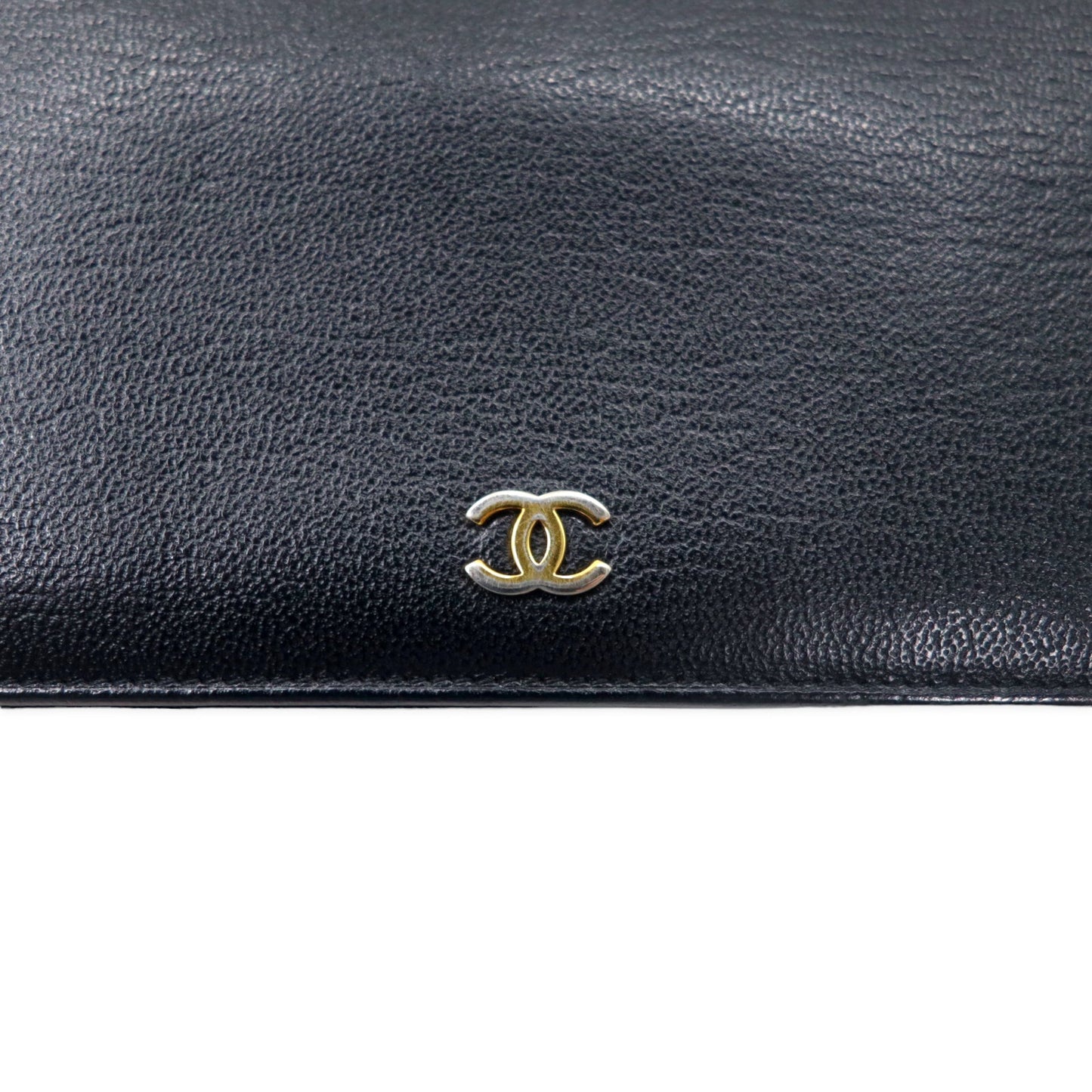 CHANEL セブルガ キャビアスキン 長財布 ブラック レザー ココマーク A68706 フランス製