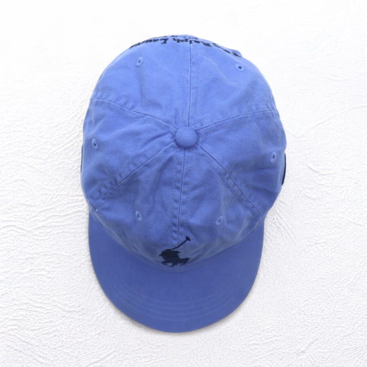 Polo by Ralph Lauren ビッグポニー刺繍 6パネルキャップ FREE ベルト ブルー コットン