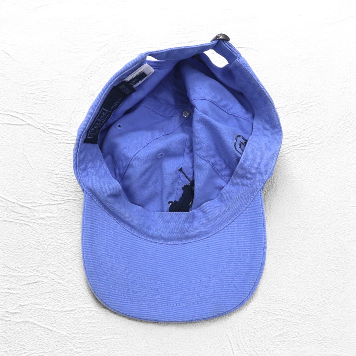 Polo by Ralph Lauren ビッグポニー刺繍 6パネルキャップ FREE ベルト ブルー コットン
