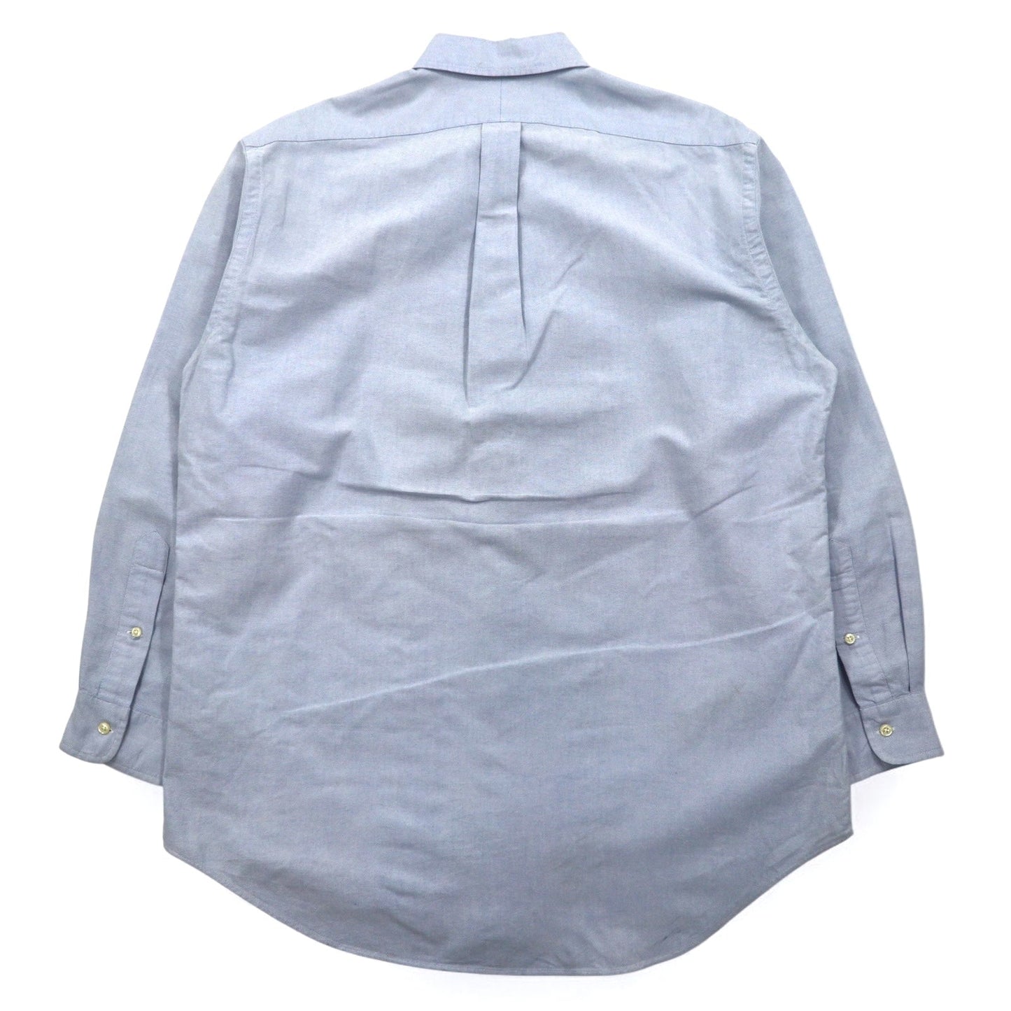 RALPH LAUREN 90年代 YARMOUTH ビッグサイズ オックスフォード ボタンダウンシャツ L ブルー スモールポニー刺繍