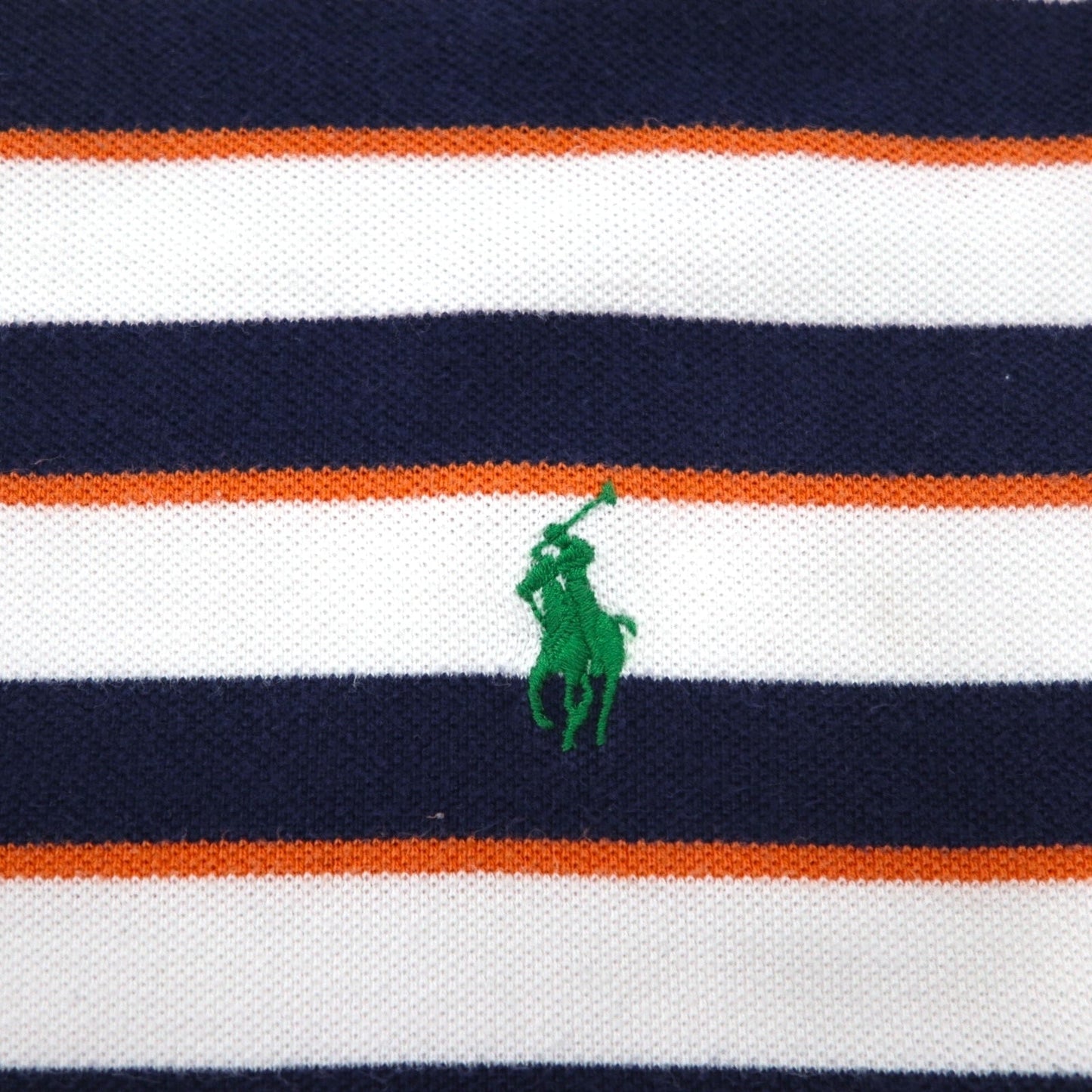 Polo by Ralph Lauren ボーダー ポロシャツ 2XL TALL ホワイト ネイビー スモールポニー刺繍 ビッグサイズ