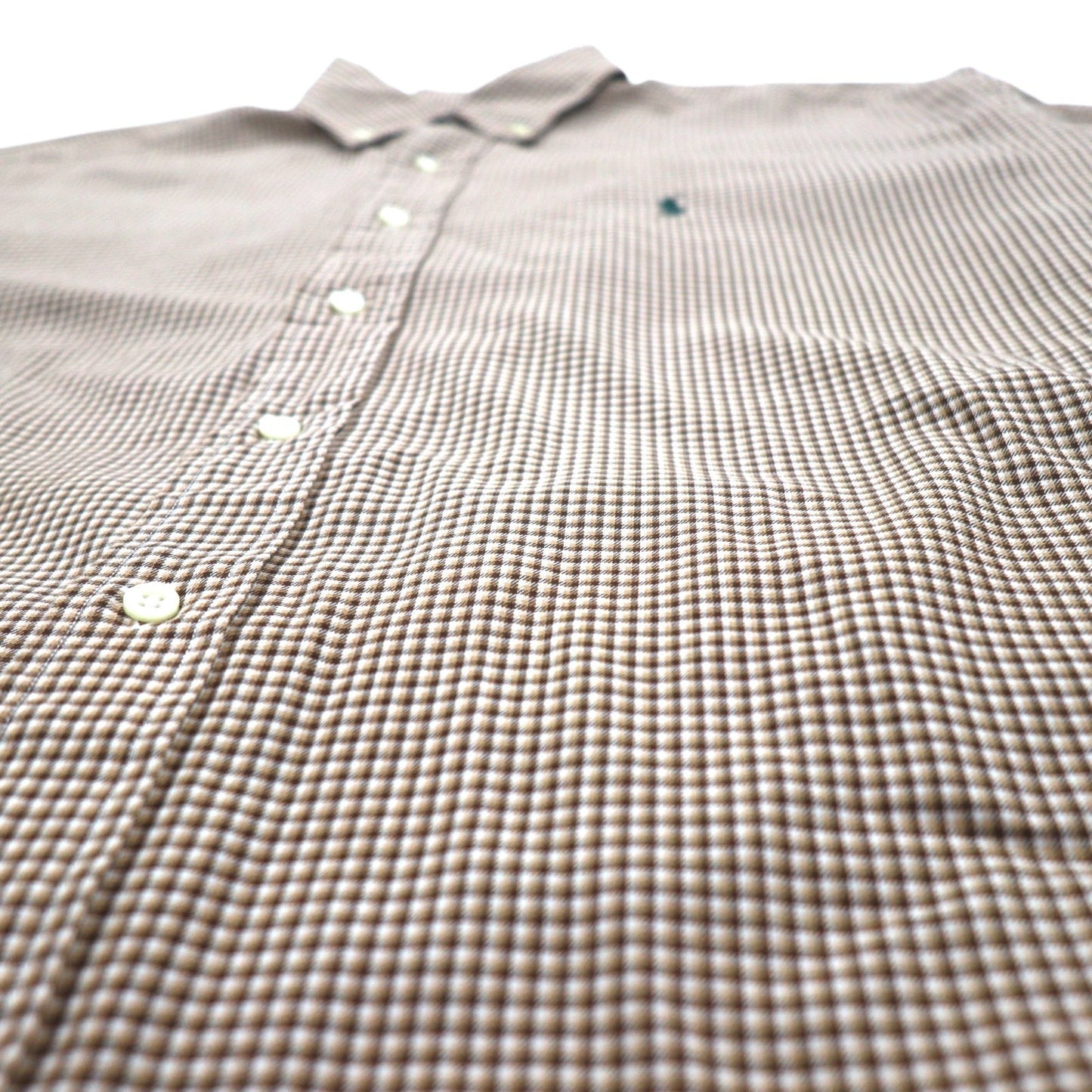 RALPH LAUREN 90年代 BLAKE ビッグサイズ ボタンダウンシャツ XL ブラウン チェック スモールポニー刺繍