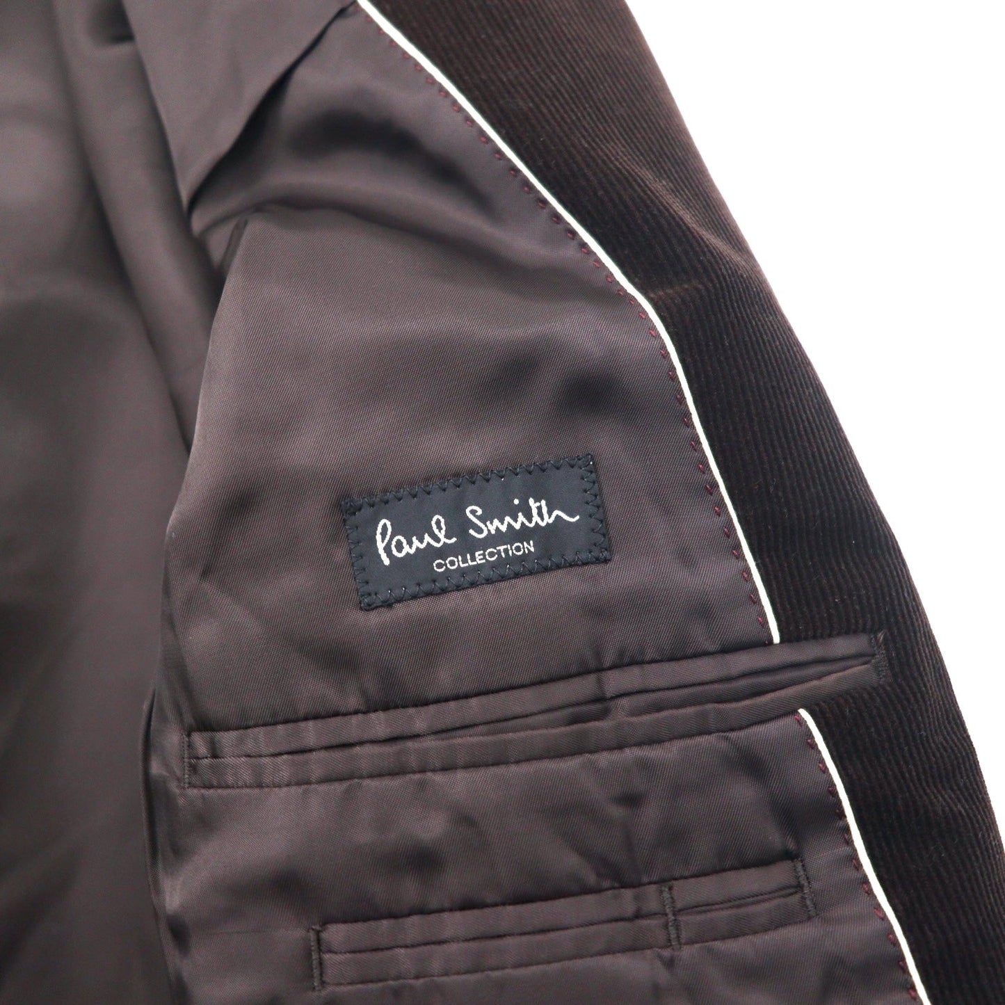 Paul Smith COLLECTION コーデュロイ 3B テーラードジャケット LX ブラウン コットン 日本製