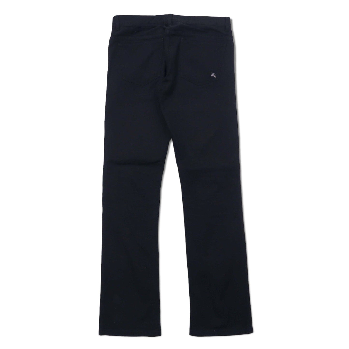 BURBERRY BLACK LABEL シャドーストライプ ストレートパンツ W73 ブラック コットン BMS23-107-00