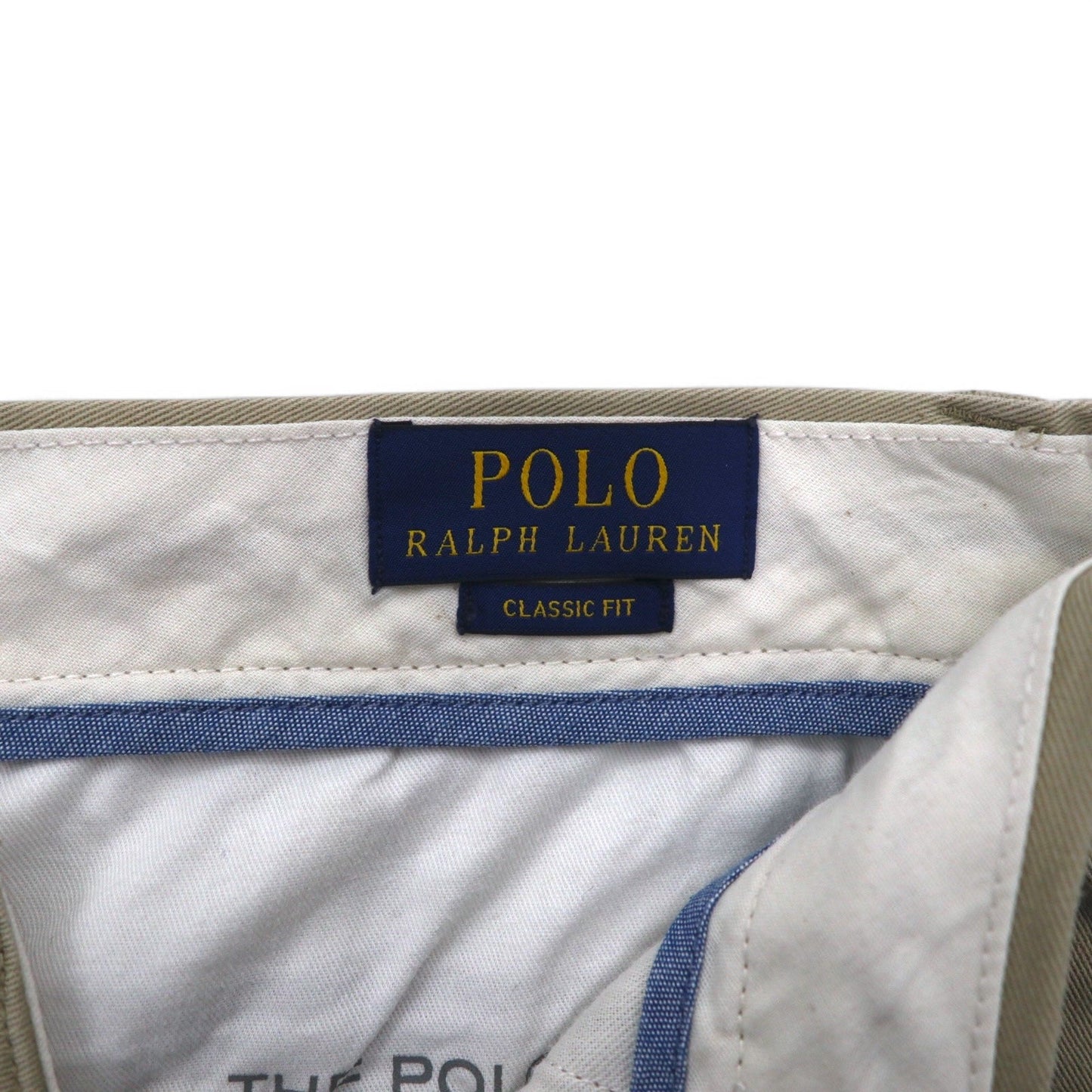 POLO RALPH LAUREN チノパンツ M ベージュ CLASSIC COTTON TWILL POLO CHINO スリランカ製