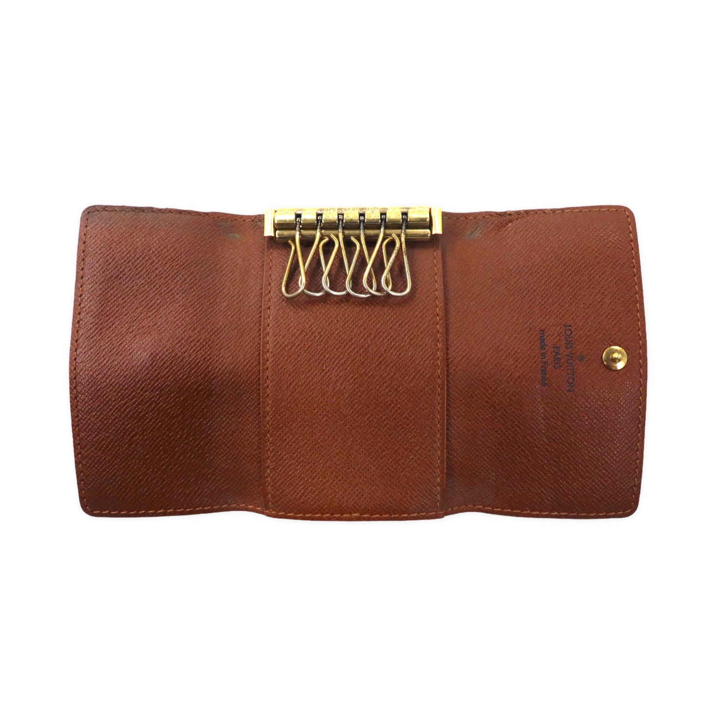 LOUIS VUITTON モノグラム ミュルティクレ6 6連キーケース ブラウン M62630 フランス製