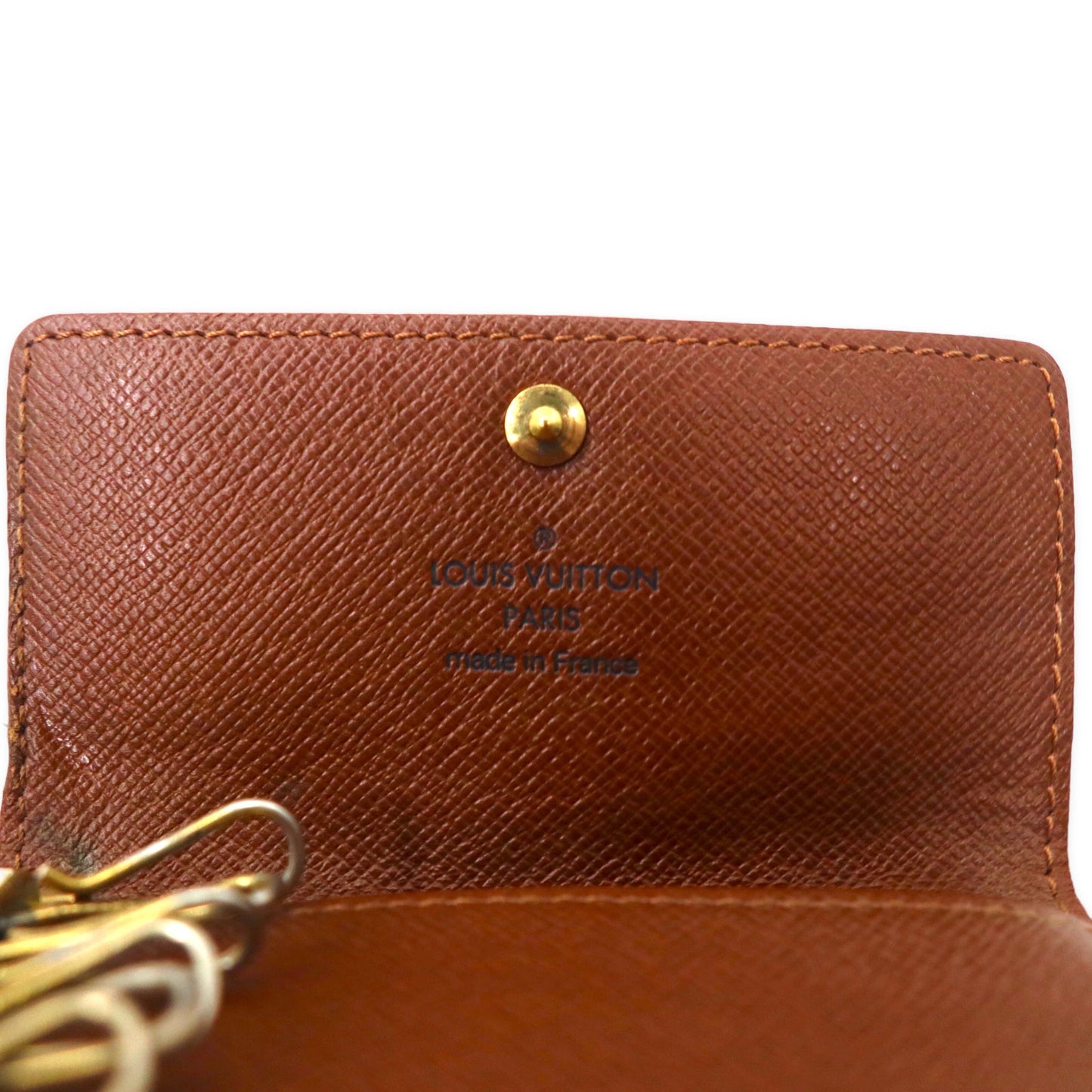 LOUIS VUITTON モノグラム ミュルティクレ6 6連キーケース ブラウン M62630 フランス製