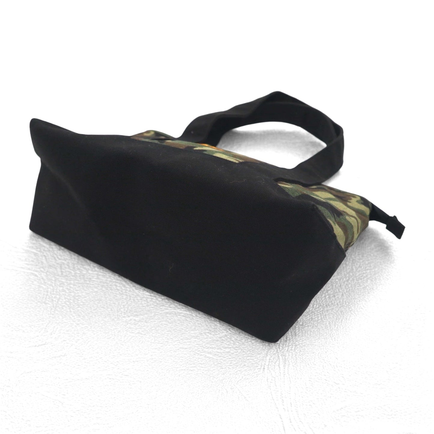 POLO RALPH LAUREN トートバッグ ミディアム カモフラ カーキ ブラック ポニー 刺繍 キャンバス