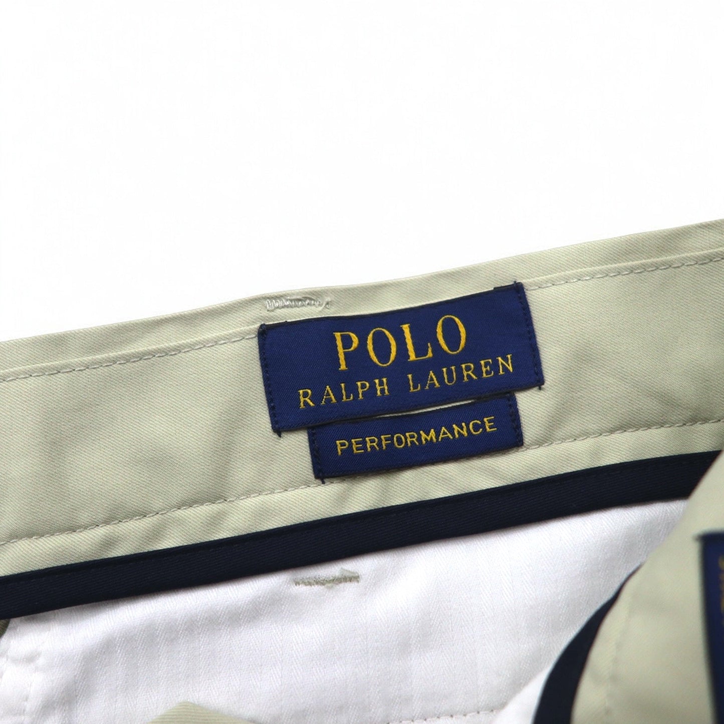 POLO RALPH LAUREN パフォーマンス ストレッチ スラックスパンツ L ベージュ クラシックフィット