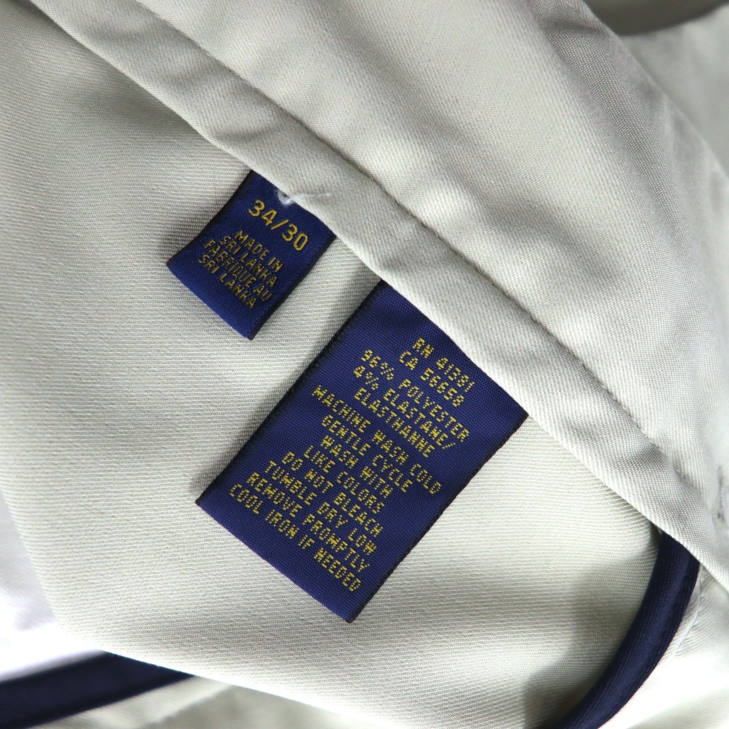 POLO RALPH LAUREN パフォーマンス ストレッチ スラックスパンツ L ベージュ クラシックフィット