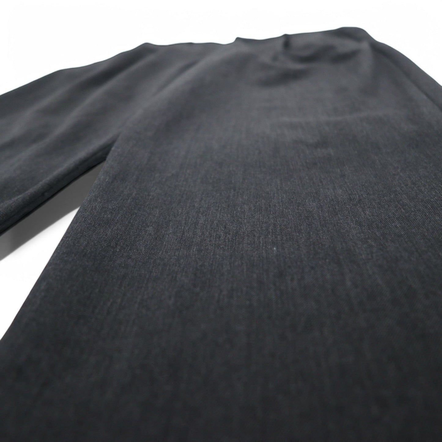 Eddie Bauer タック ワイド スラックスパンツ L グレー ウール ダブル