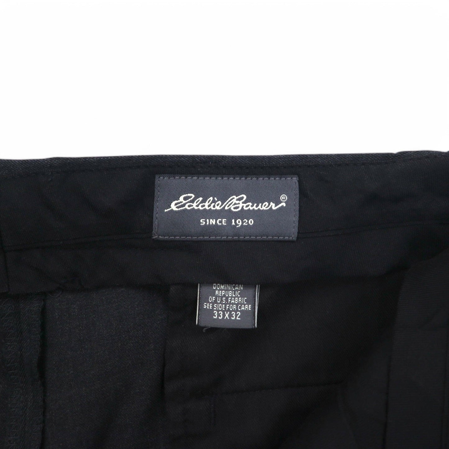 Eddie Bauer タック ワイド スラックスパンツ L グレー ウール ダブル