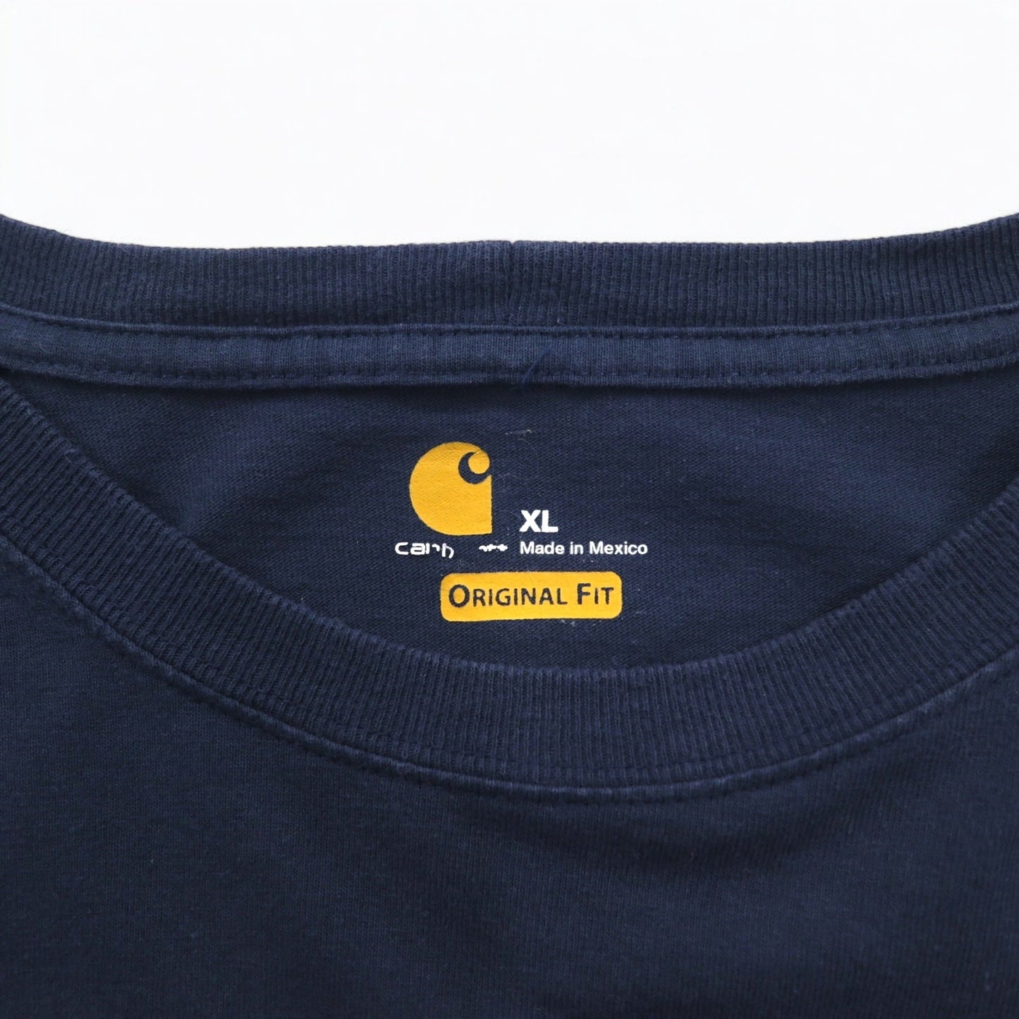 Carhartt ロングスリーブポケット Tシャツ ロンT XL ネイビー ORIGINAL FIT K126 メキシコ製