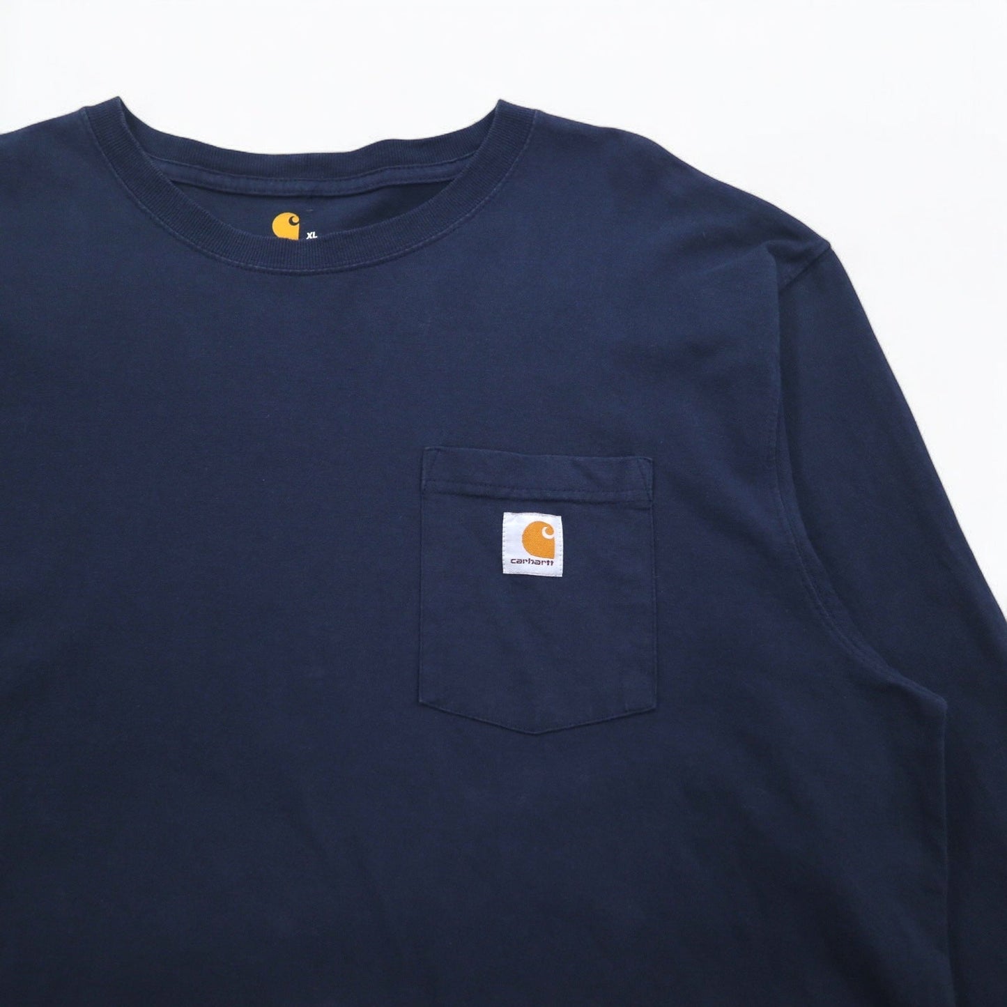 Carhartt ロングスリーブポケット Tシャツ ロンT XL ネイビー ORIGINAL FIT K126 メキシコ製