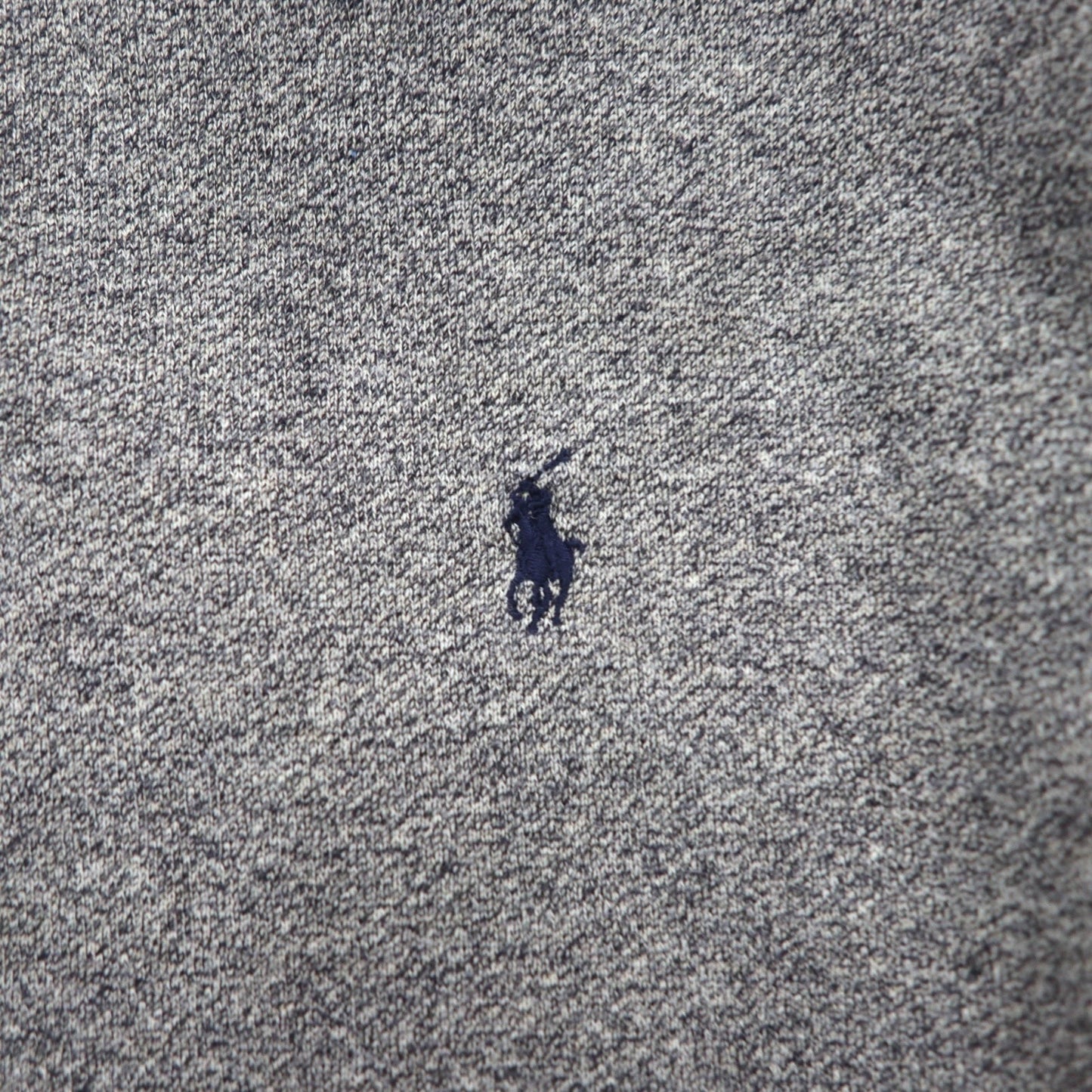 Polo by Ralph Lauren 90年代 バイカラー ハーフボタンパーカー M グレー オレンジ 裏起毛 スモールポニー刺繍