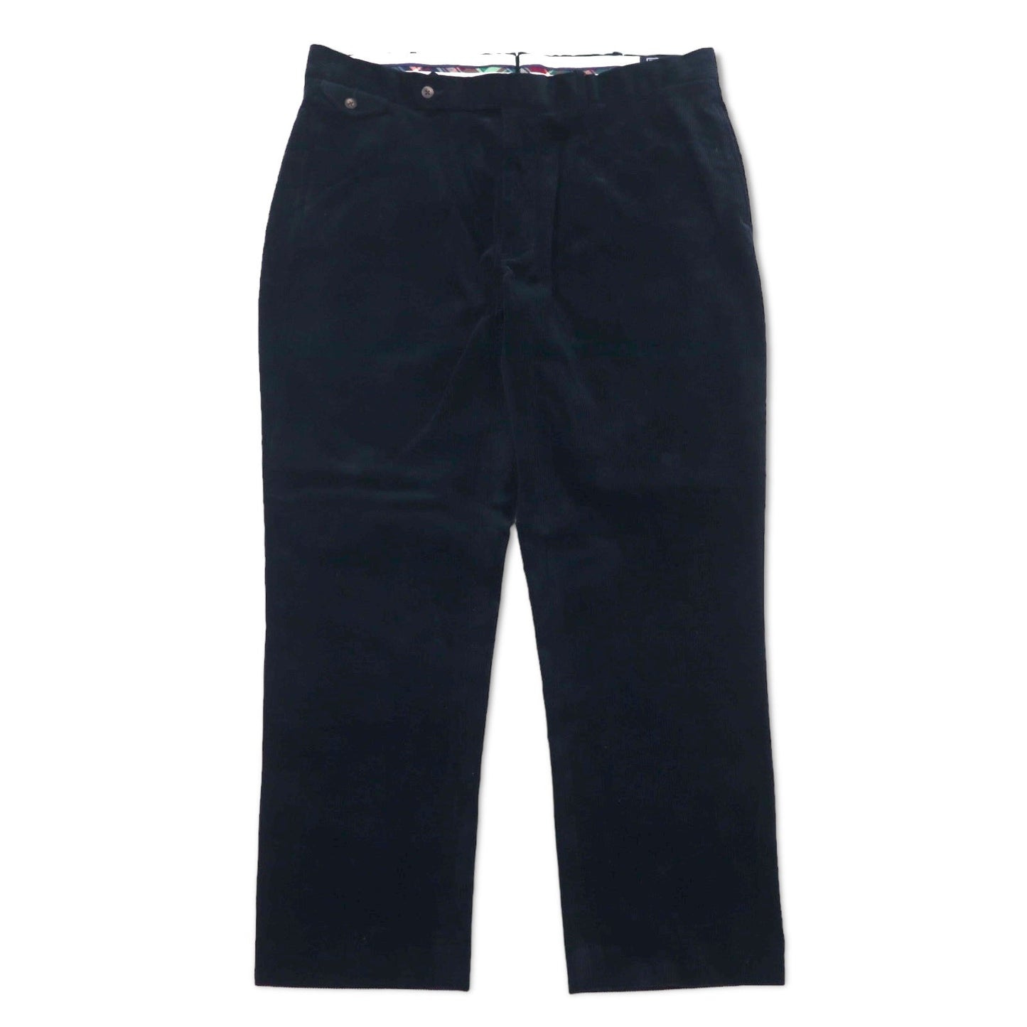 Polo by Ralph Lauren ワイド コーデュロイパンツ 40 ネイビー コットン FINE TAILORING スリランカ製