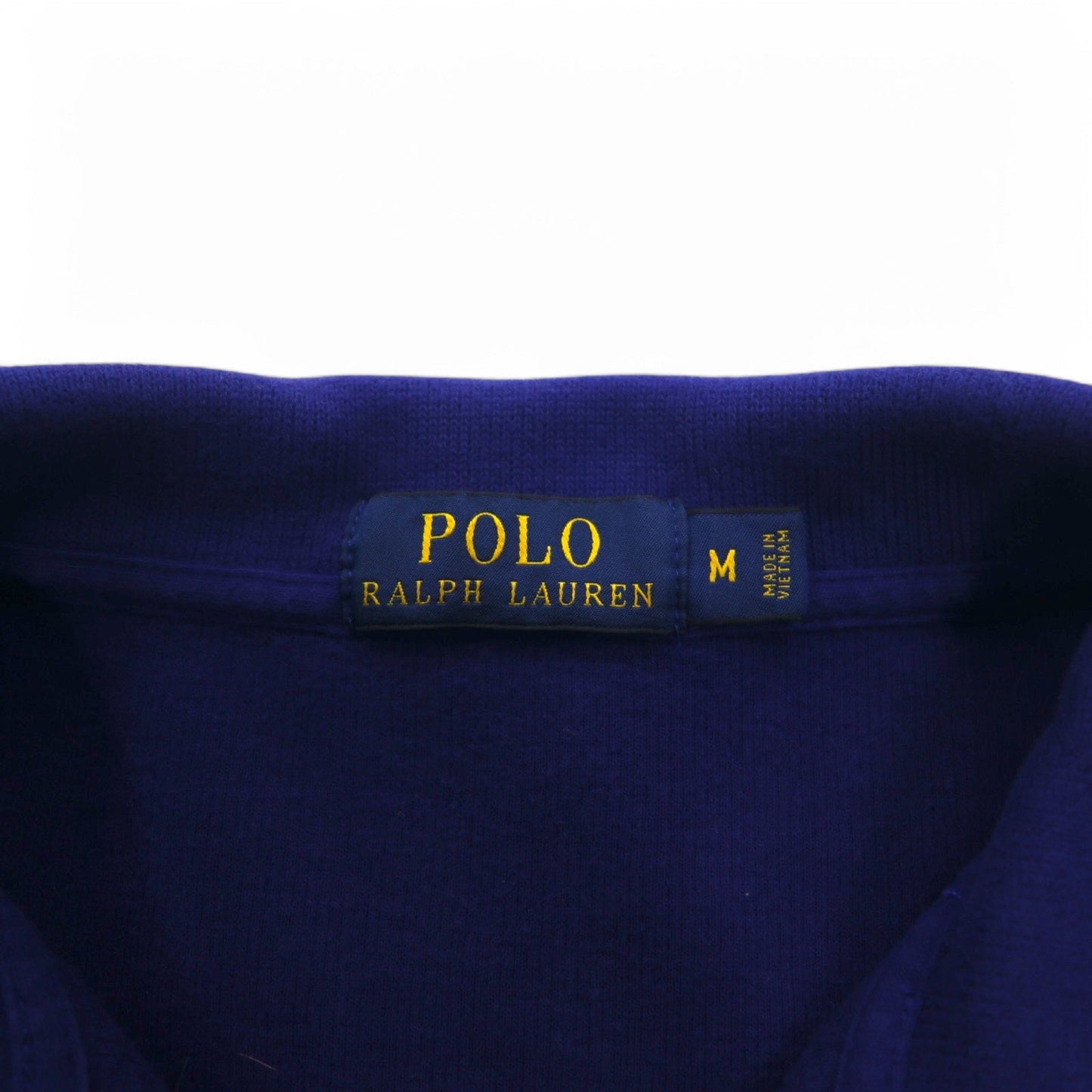 POLO RALPH LAUREN ハーフジップ スウェット M ブルー コットン スモールポニー刺繍