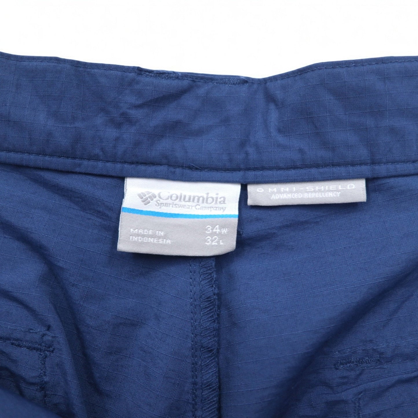 Columbia PFG リップストップ フィッシングパンツ L ネイビー OMNI-SHIELD オムニシールド 撥水 FQ1041