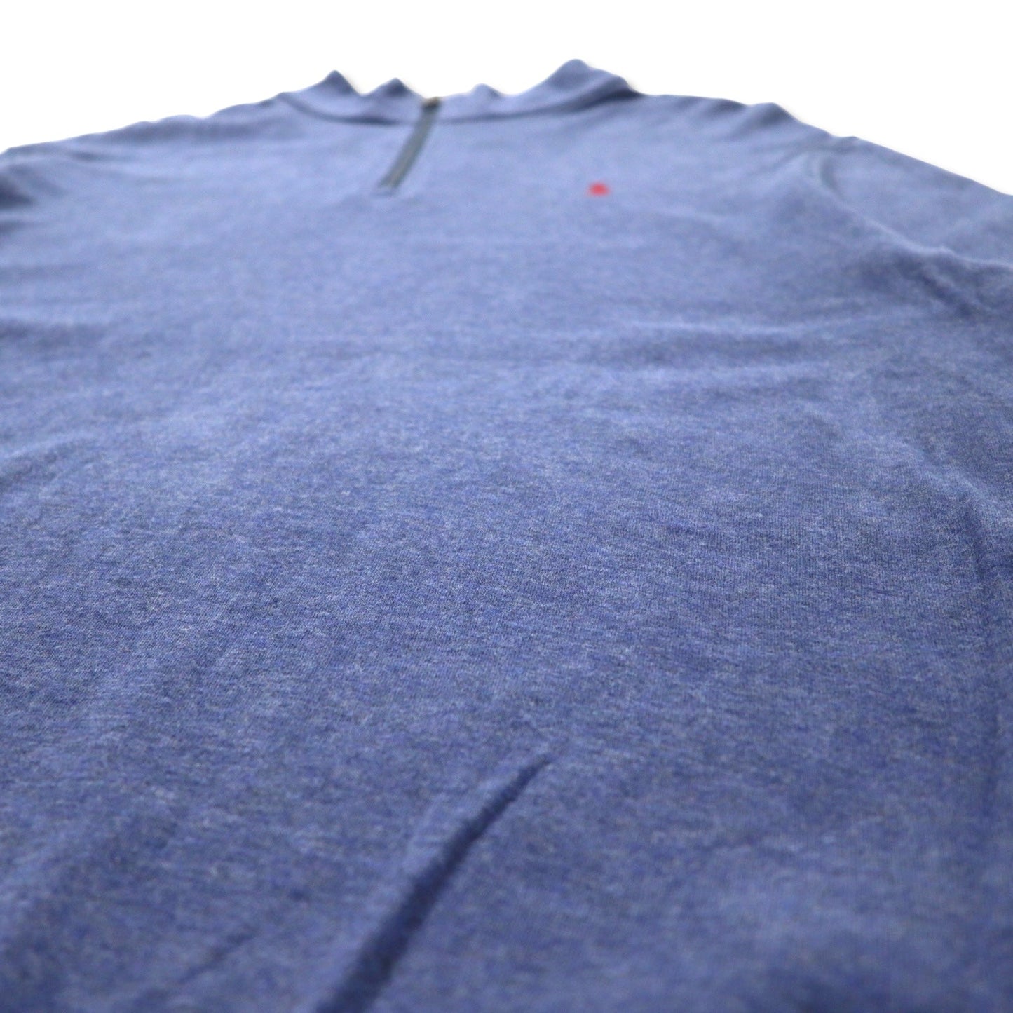 POLO RALPH LAUREN ハーフジップ スウェット XL ブルー コットン PERFORMANCE スモールポニー刺繍 ビッグサイズ