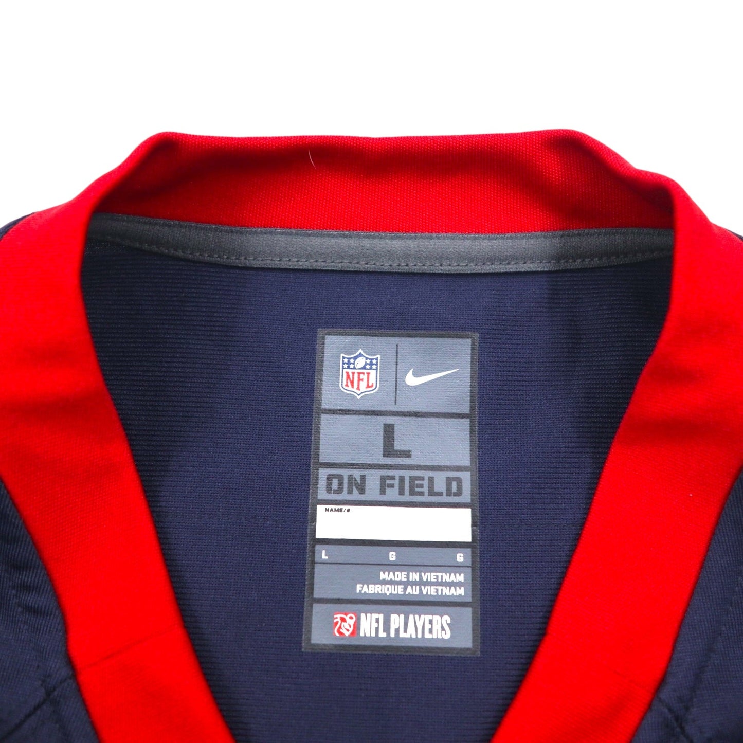 NIKE ゲームシャツ L ネイビー ポリエステル NFL Texans ナンバリング NFL Players ON FIELD