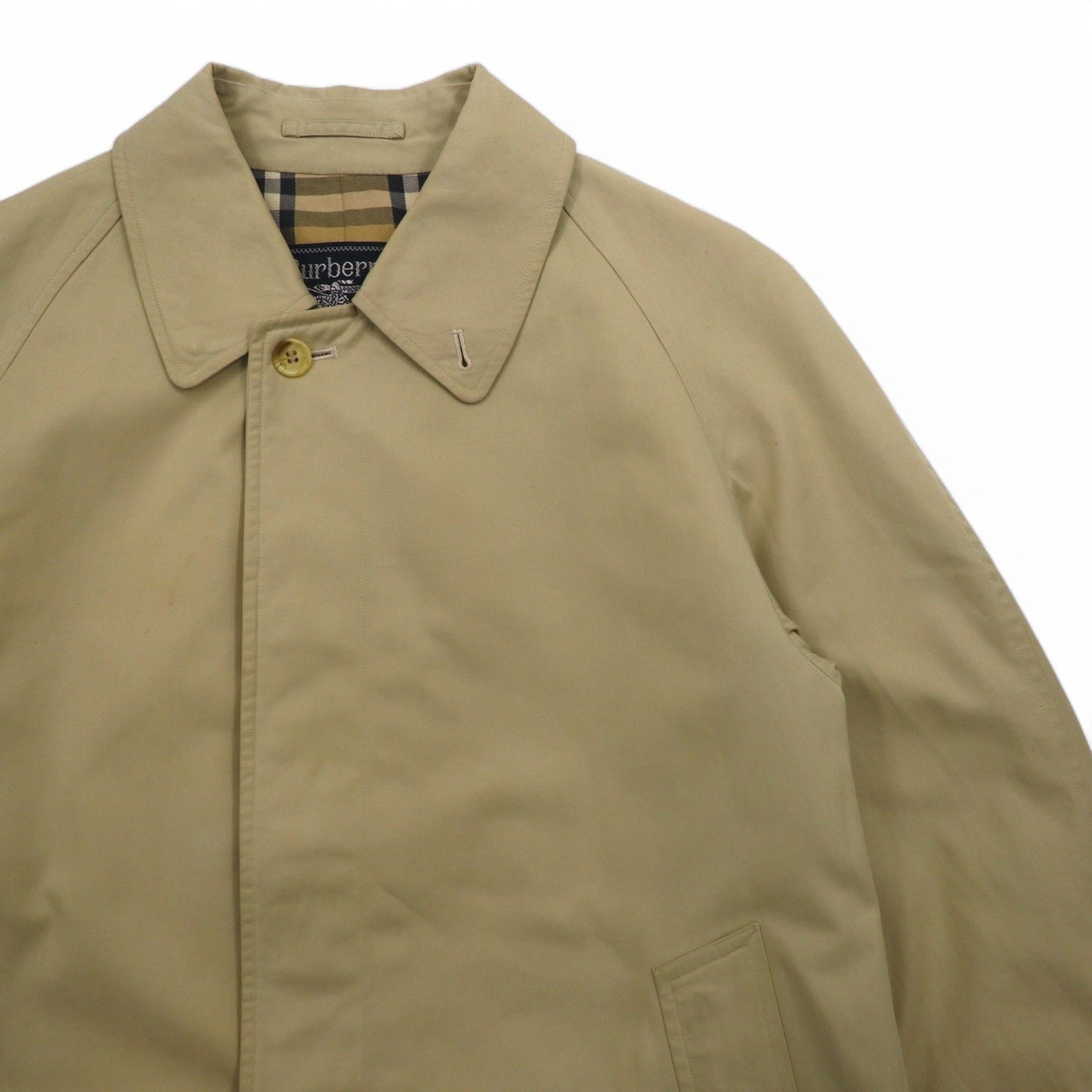 Burberrys 90年代 オールド バルマカーンコート ステンカラーコート S ベージュ ノバチェック