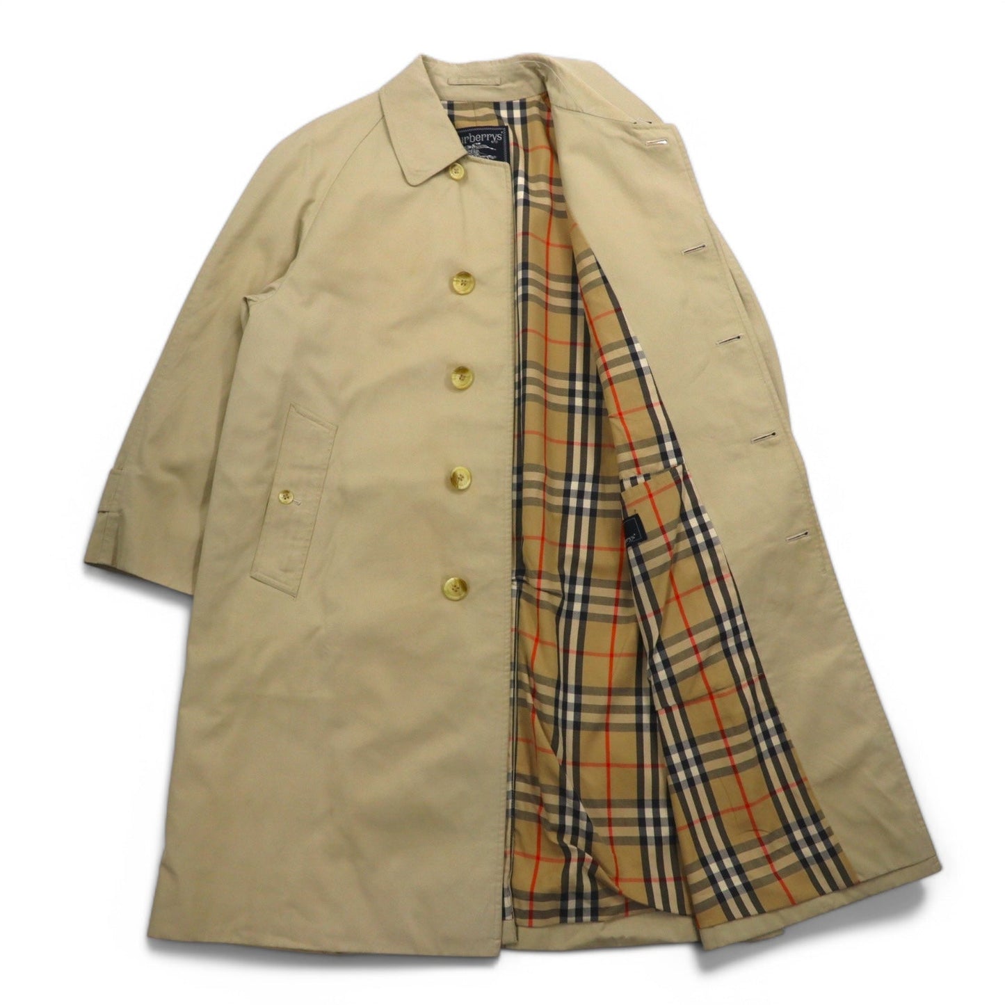 Burberrys 90年代 オールド バルマカーンコート ステンカラーコート S ベージュ ノバチェック